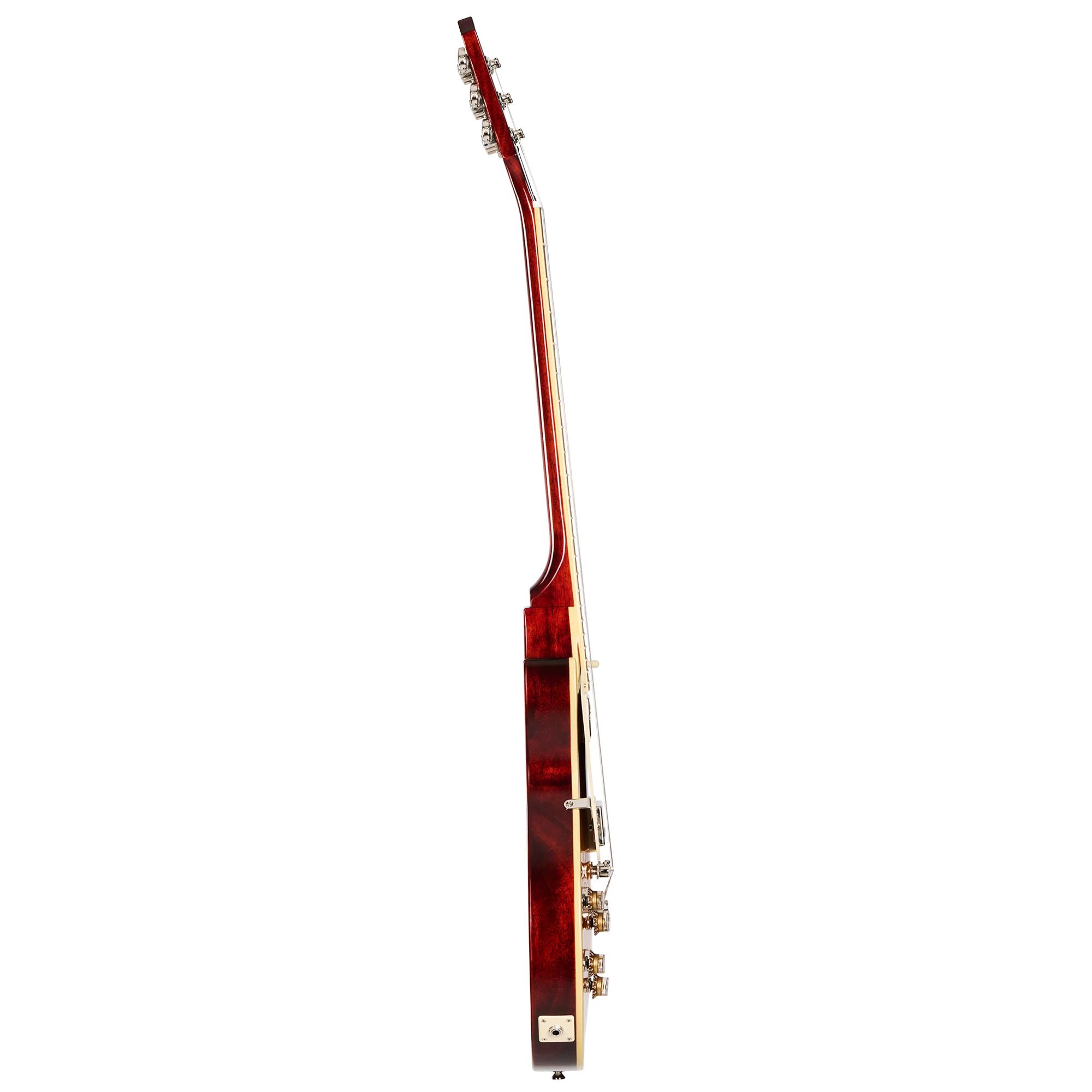 Epiphone Inspired by Gibson Les Paul Standard ‘60s Figured Left Handed Electric Guitar in Iced Tea Burst - EIGLP6ITNHRL-Side.jpg