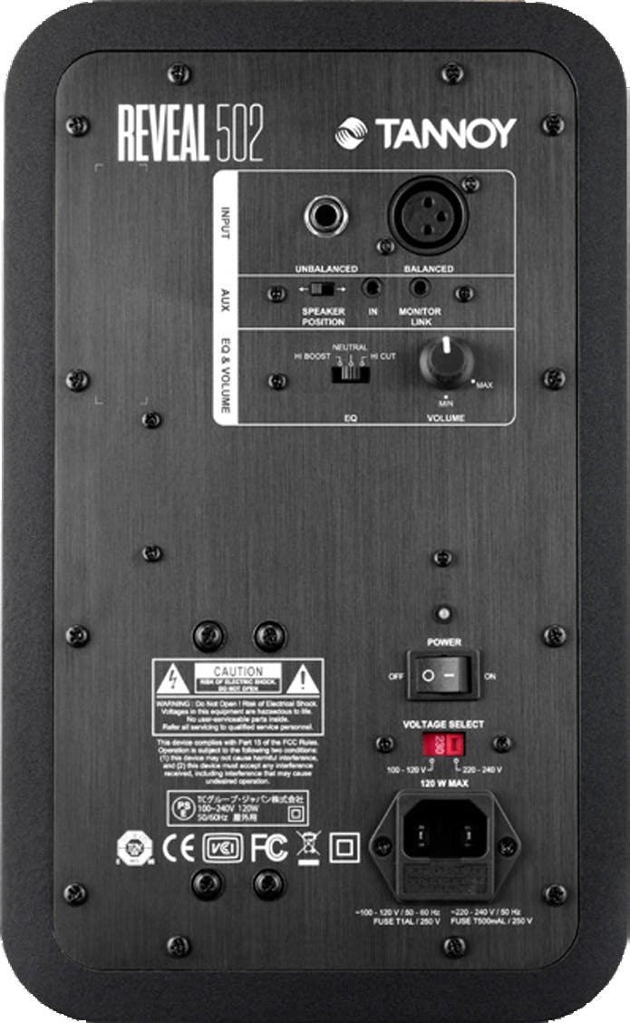 Tannoy Reveal 502 Studio Monitor (Single Unit) - Andertons Music Co.