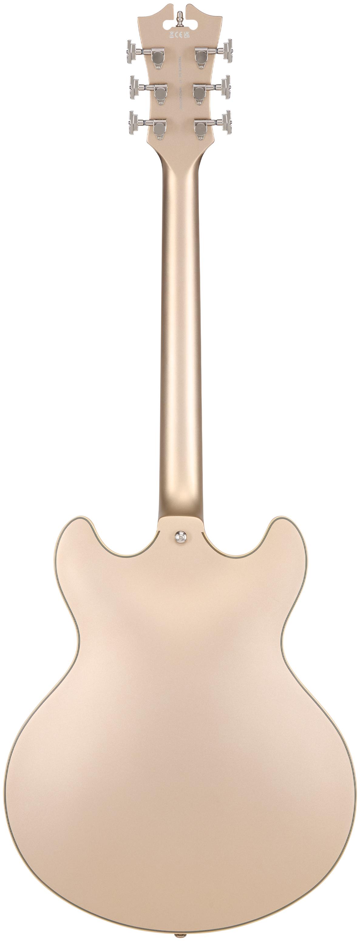 D’Angelico Premier DC XT Semi-Hollow Electric Guitar in Satin Gold - M-DAPDCXTDGDNS-WR.jpg