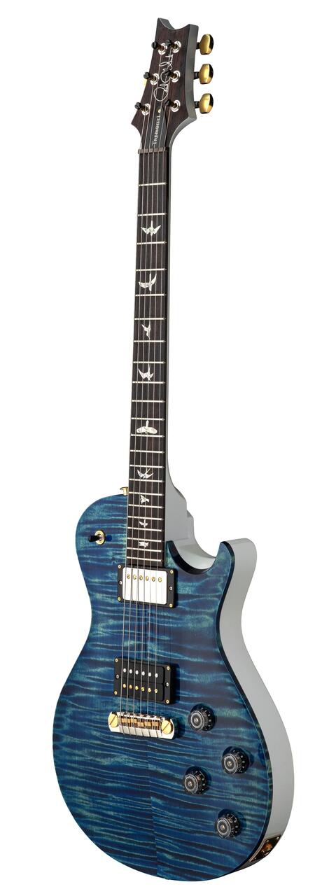 PRS Mark Tremonti Stoptail Signature Electric Guitar in River Blue Pearl - 112839RP-Angle.jpg