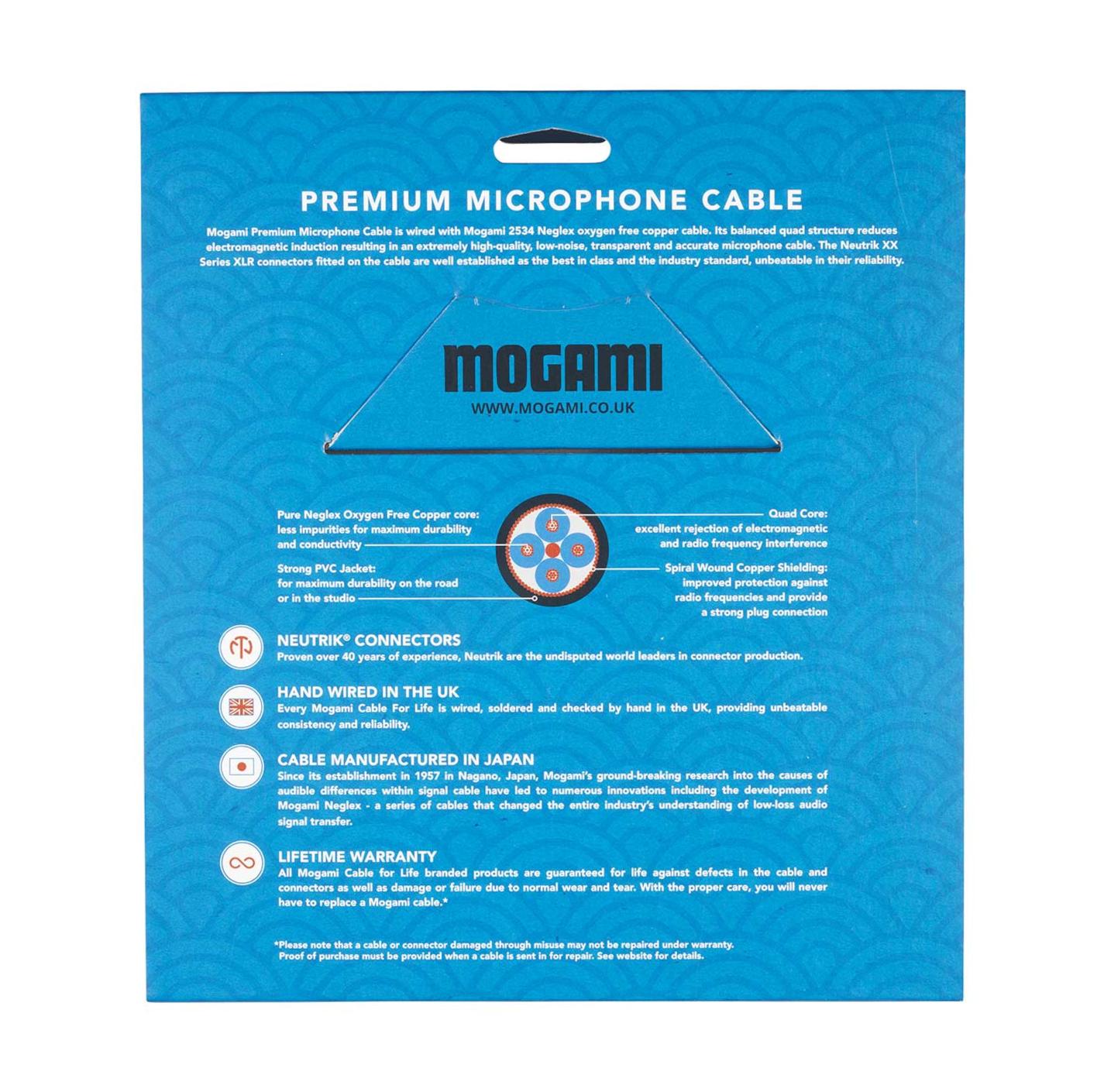 Mogami 2534 Quad Neglex 3m Cable Terminated with Neutrik Black and Gold XLRs - XF-25340-XM-3-Back.jpg