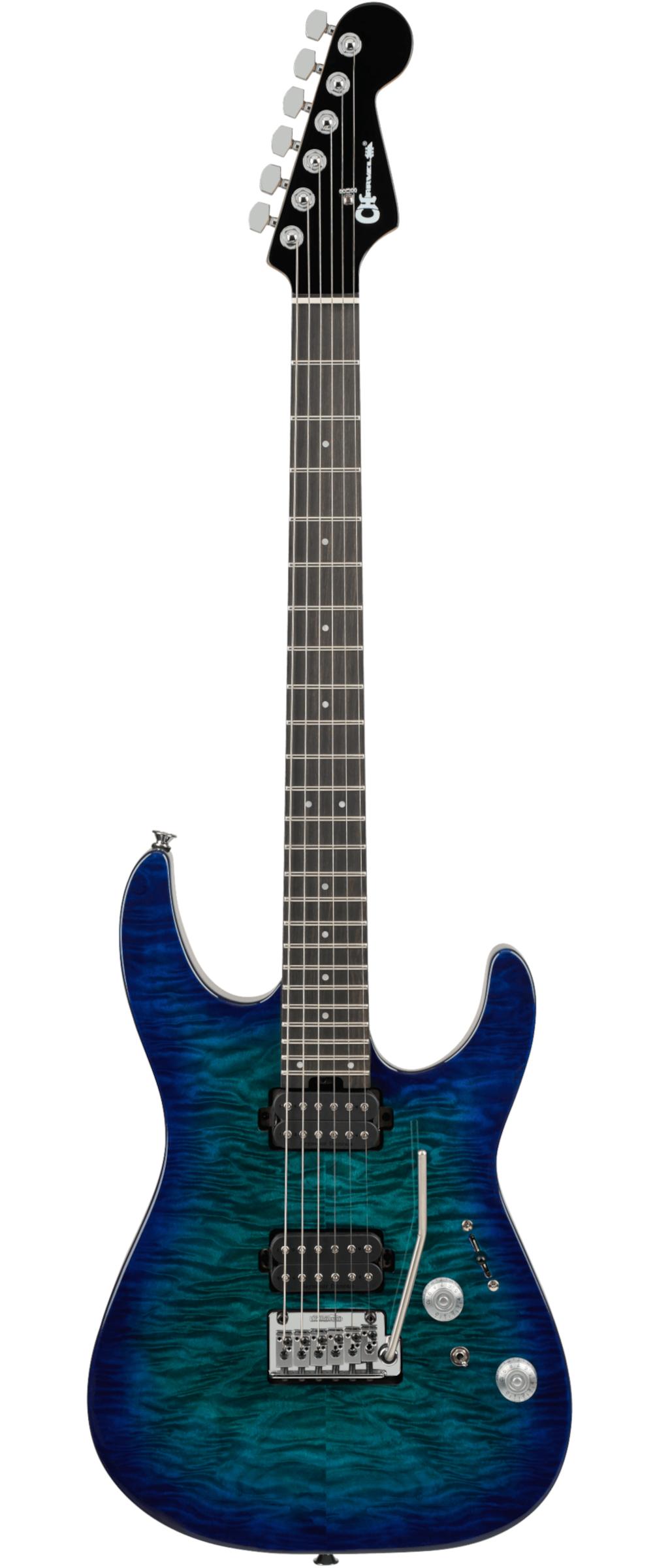 Charvel Pro-Mod Plus DK24 HH 2PT EB QM Electric Guitar in Chlorine