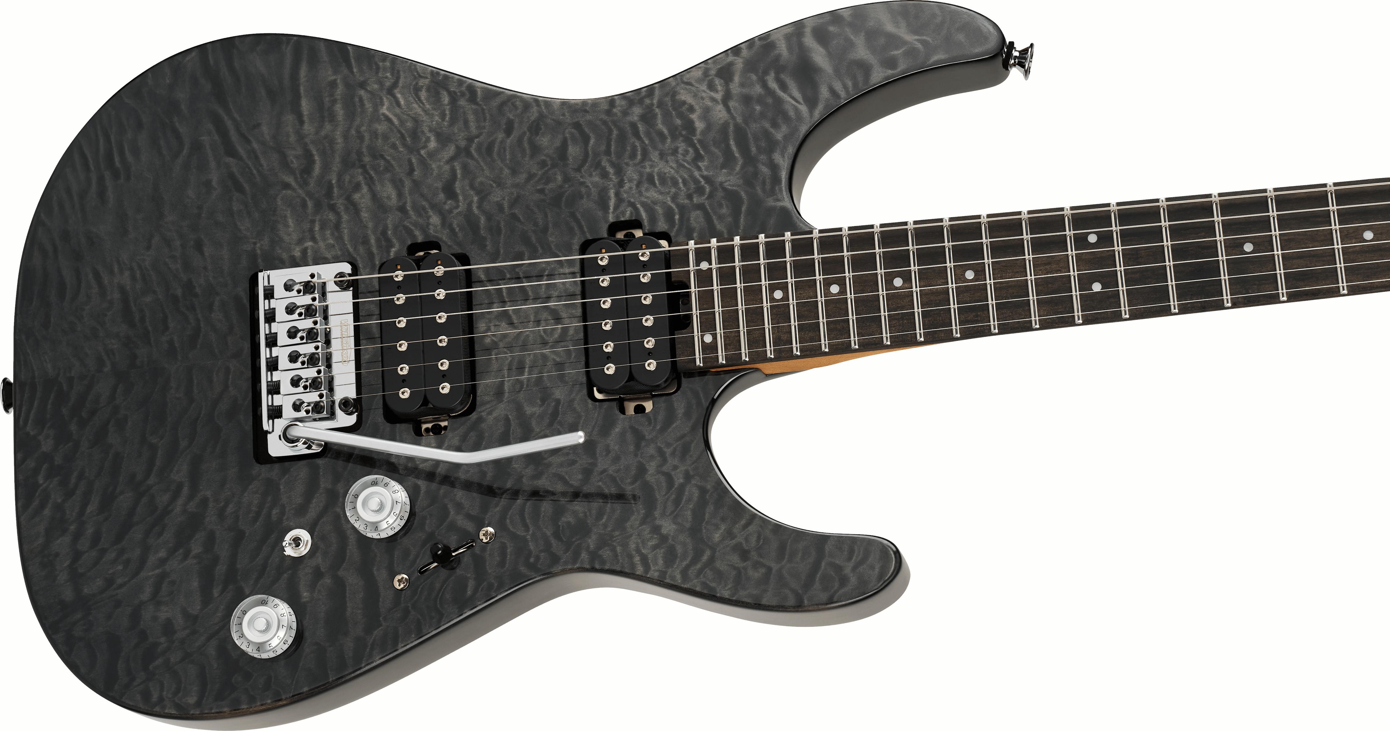 Charvel Pro-Mod Plus DK24 HH 2PT EB QM Electric Guitar in Midnight