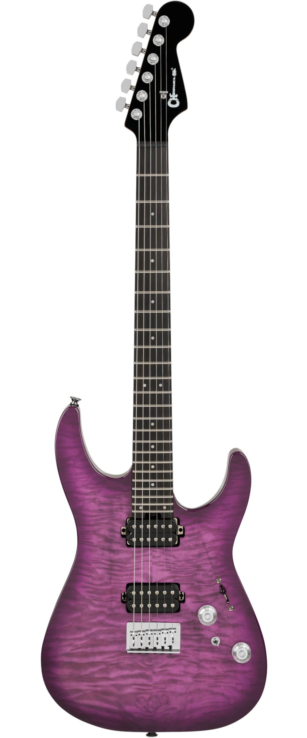 Charvel エレキギター パープル系 現状品 動作未確認 Charvel Pro-Mod Plus DK24 HH HT EB QM Electric Guitar in Violet
