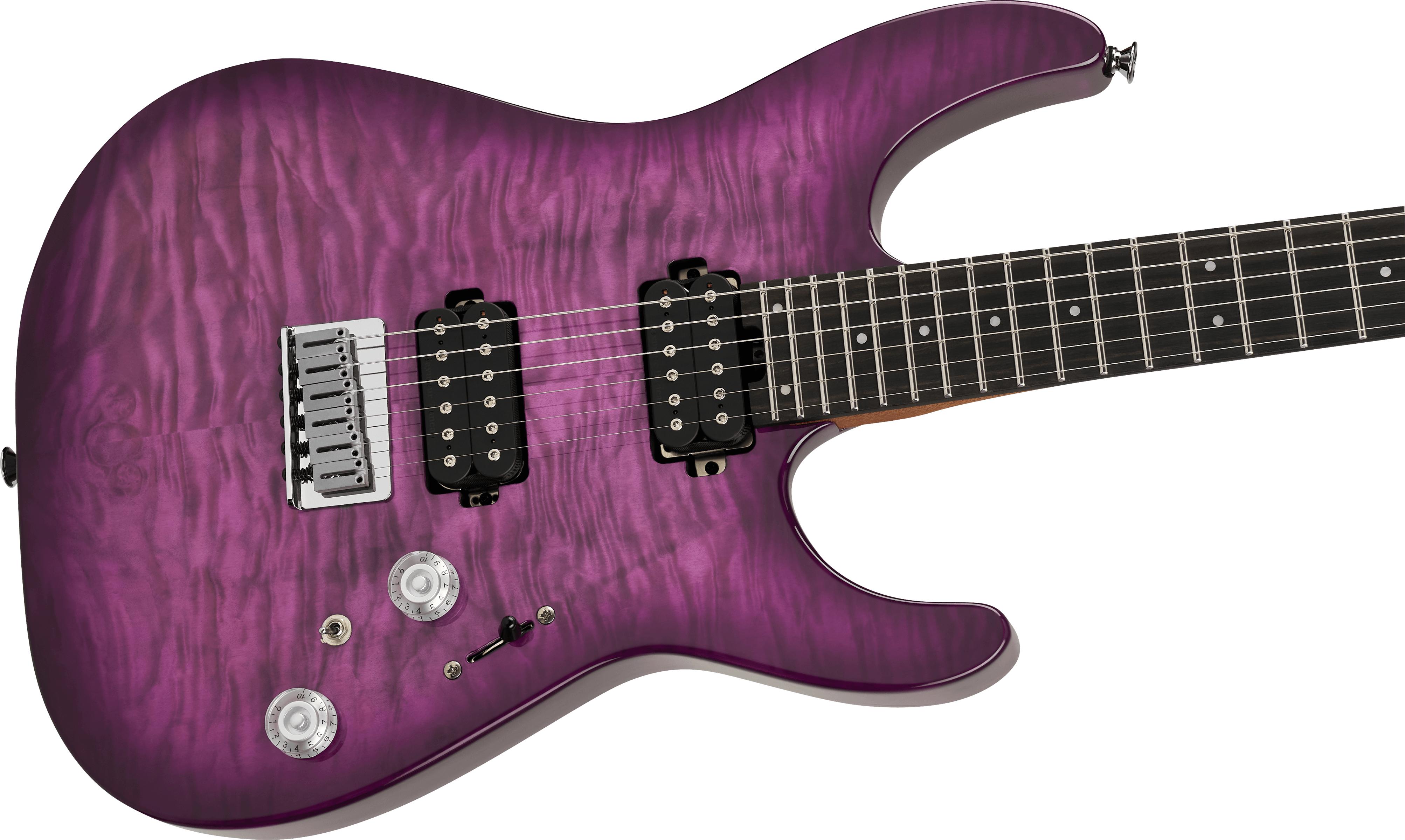 Charvel Pro-Mod Plus DK24 HH HT EB QM Electric Guitar in Violet