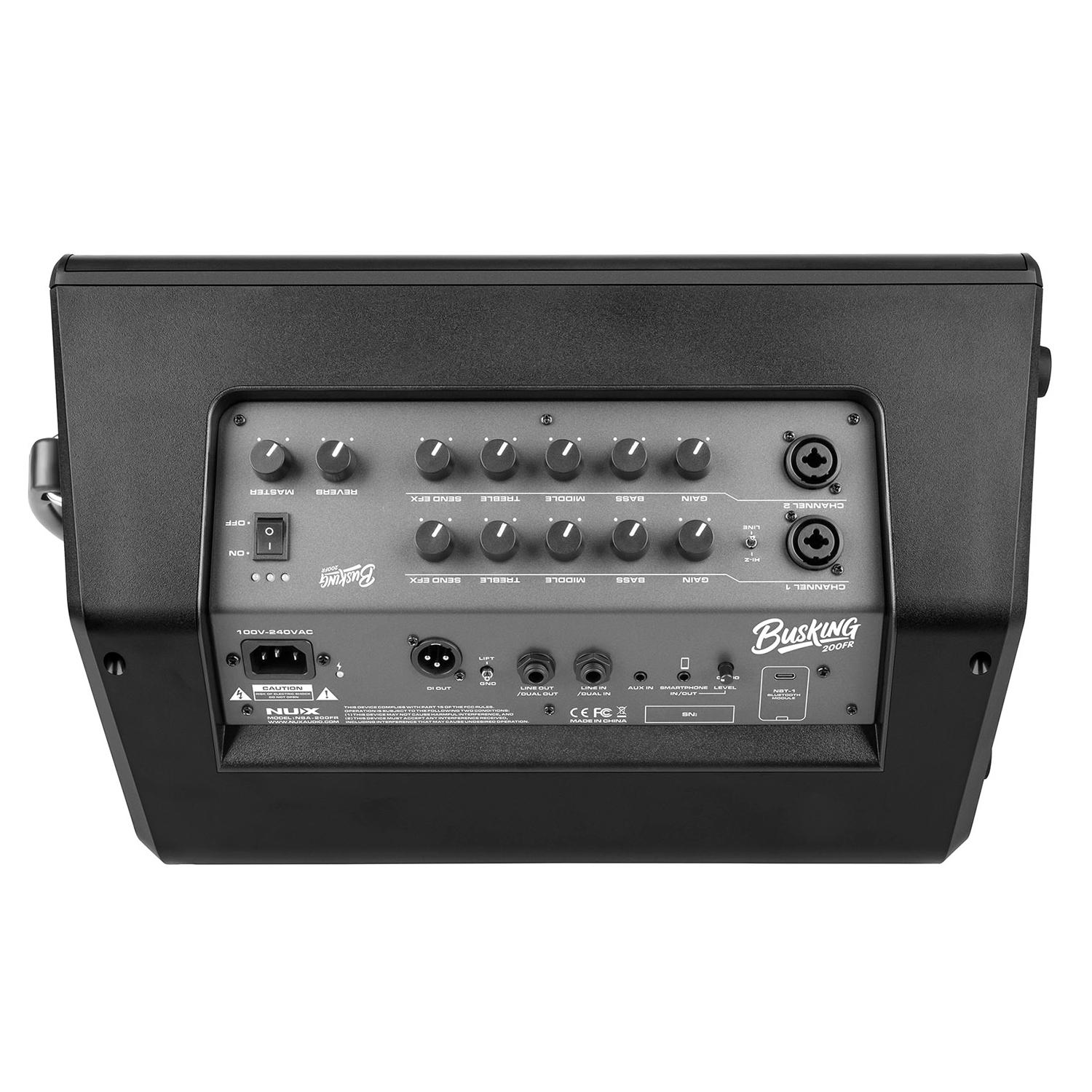 NUX Busking 200FR Portable PA Speaker - 173427UK-Panel.jpg