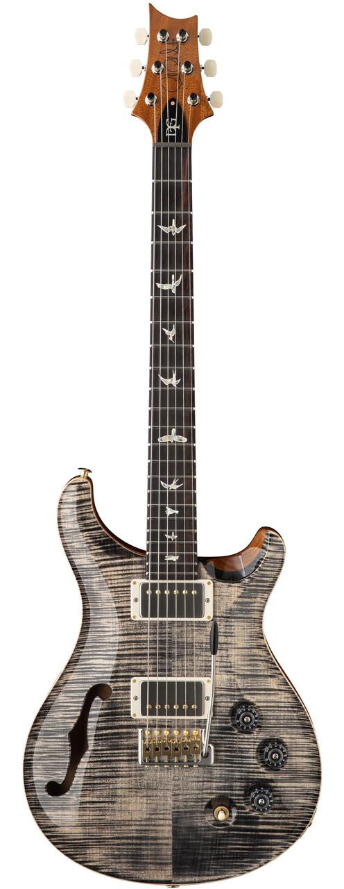 PRS DGT Semi-Hollow David Grissom Signature Electric Guitar in Charcoal with Bird Inlays - 116798CH-Front.jpg