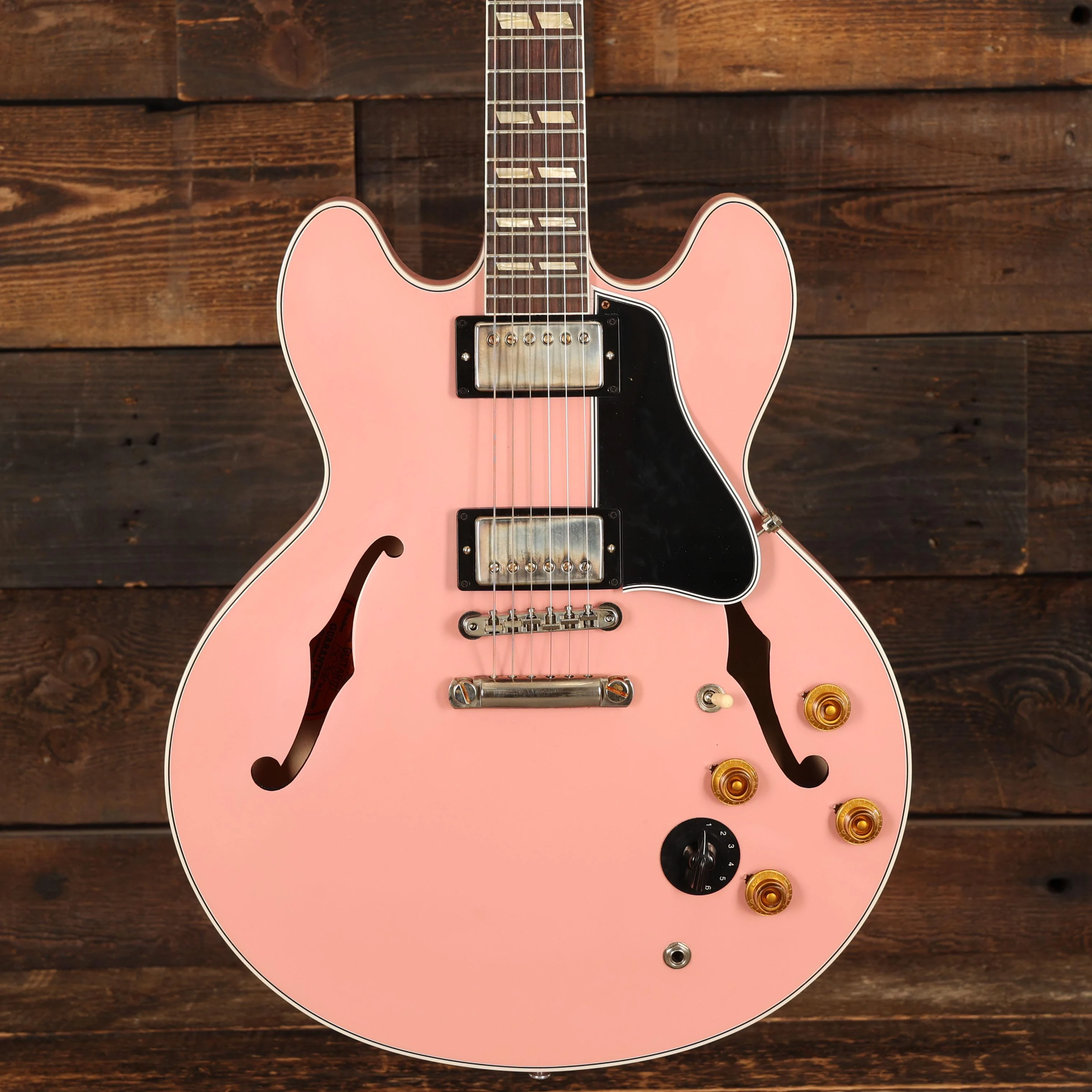 Gibson Custom Shop 1964 ES-345 Varitone VOS Semi-Hollow Electric Guitar in Shell Pink - 150366 (3).JPG