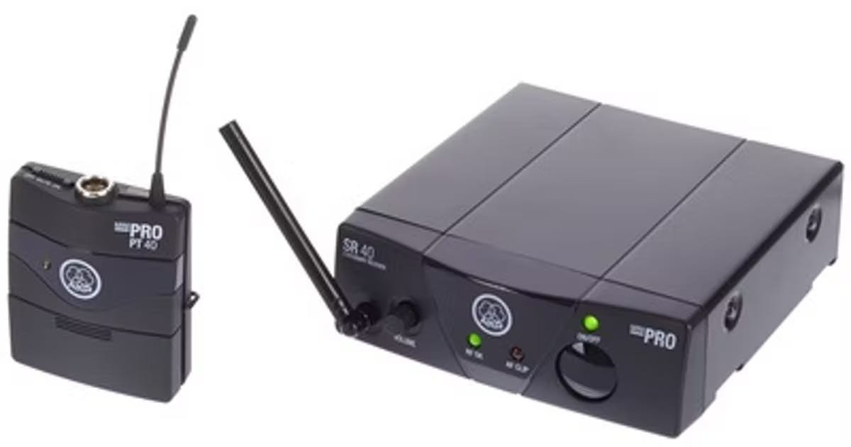 AKG WMS40MINI INSTRUMENTAL SET ワイヤレスシステム AKG WMS40 Mini Instrument Wireless System ISM2 - Andertons Music Co.