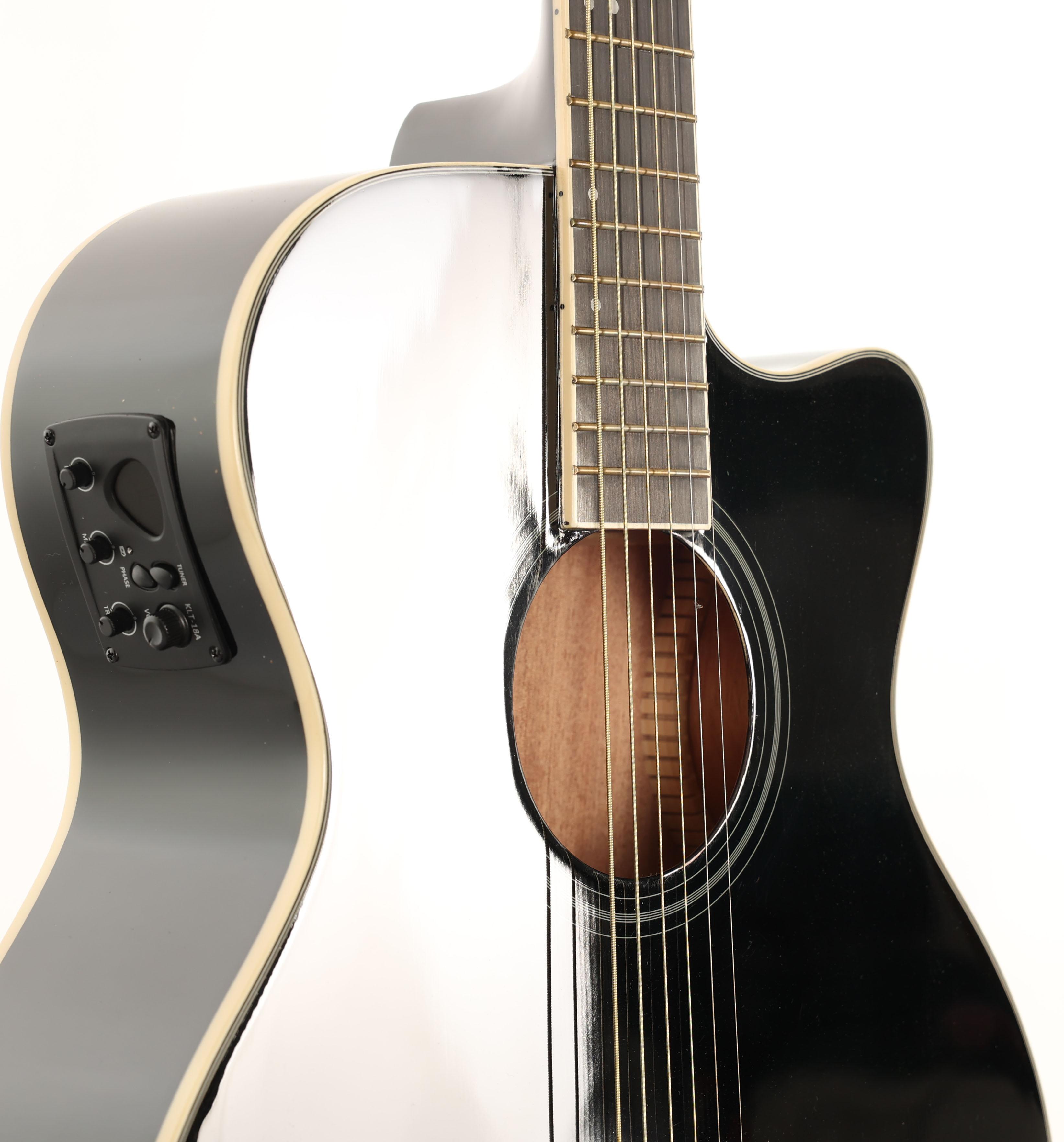 B Stock : EastCoast G1CE Grand Auditorium Gloss Black Electro Acoustic 064 - B-EC-G1CE-B-0064 (6).jpg