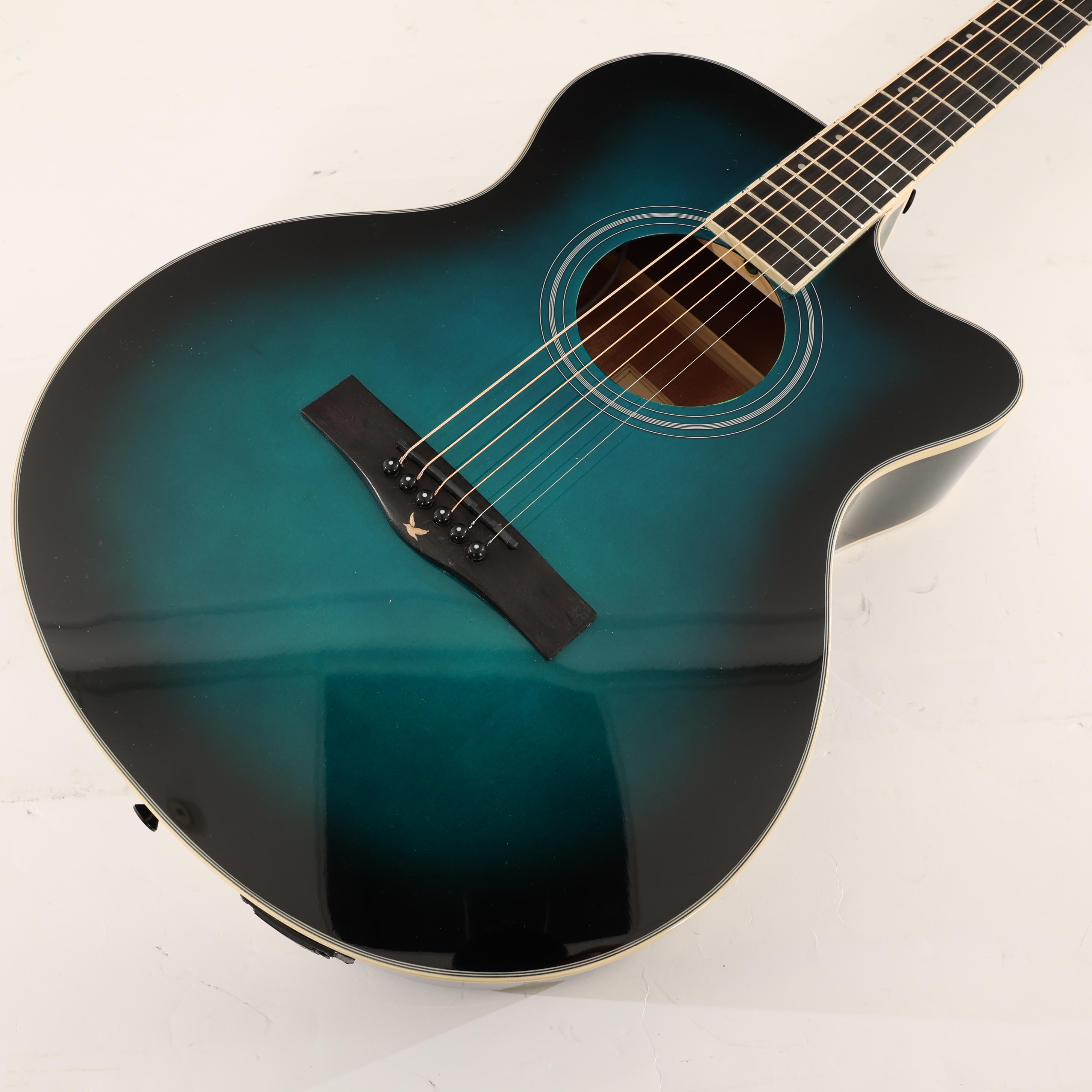 B Stock : EastCoast G1CE Grand Auditorium Blue Burst Electro Acoustic 082 - B-EC-G1CE-B-0082 (5).jpg