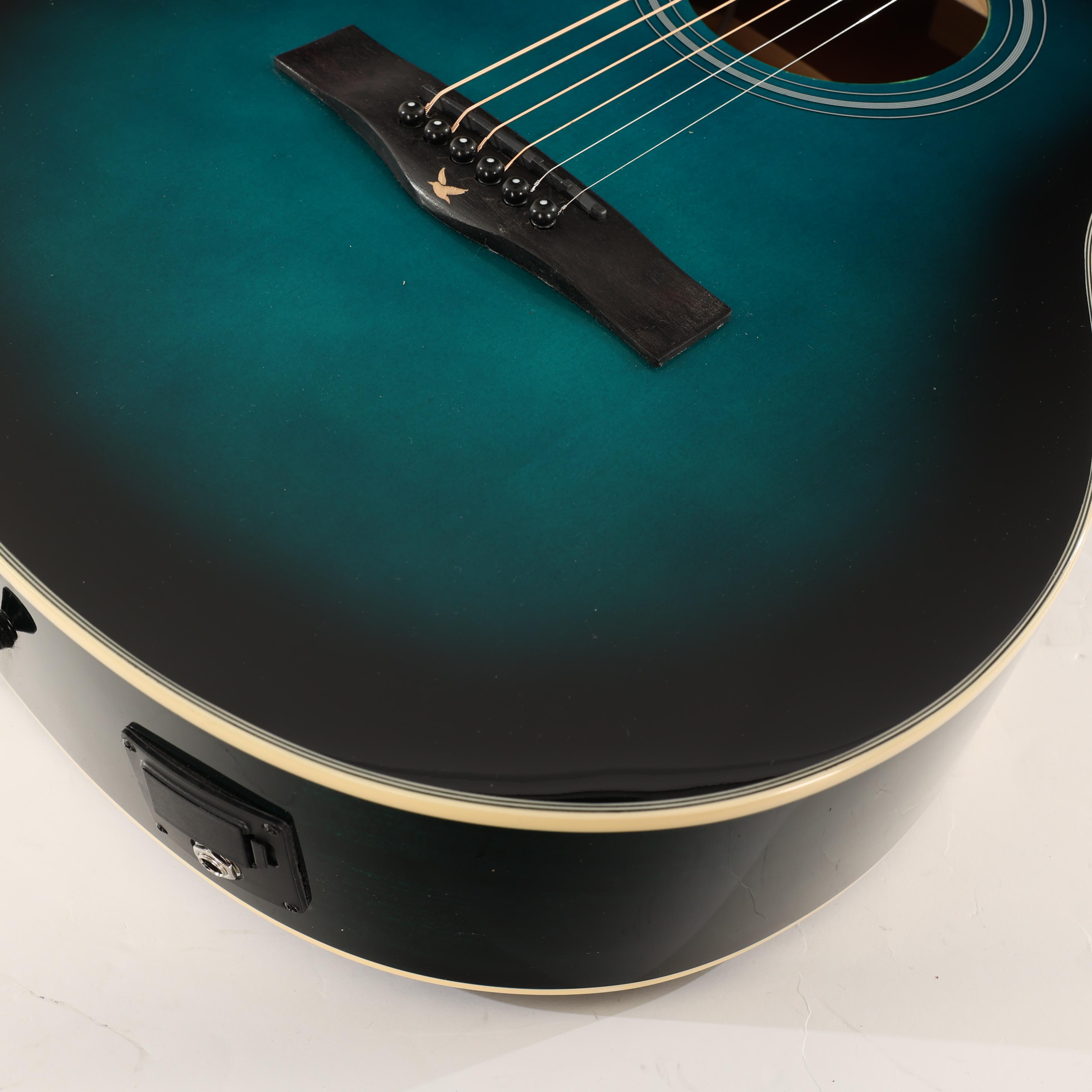 B Stock : EastCoast G1CE Grand Auditorium Blue Burst Electro Acoustic 082 - B-EC-G1CE-B-0082 (7).jpg