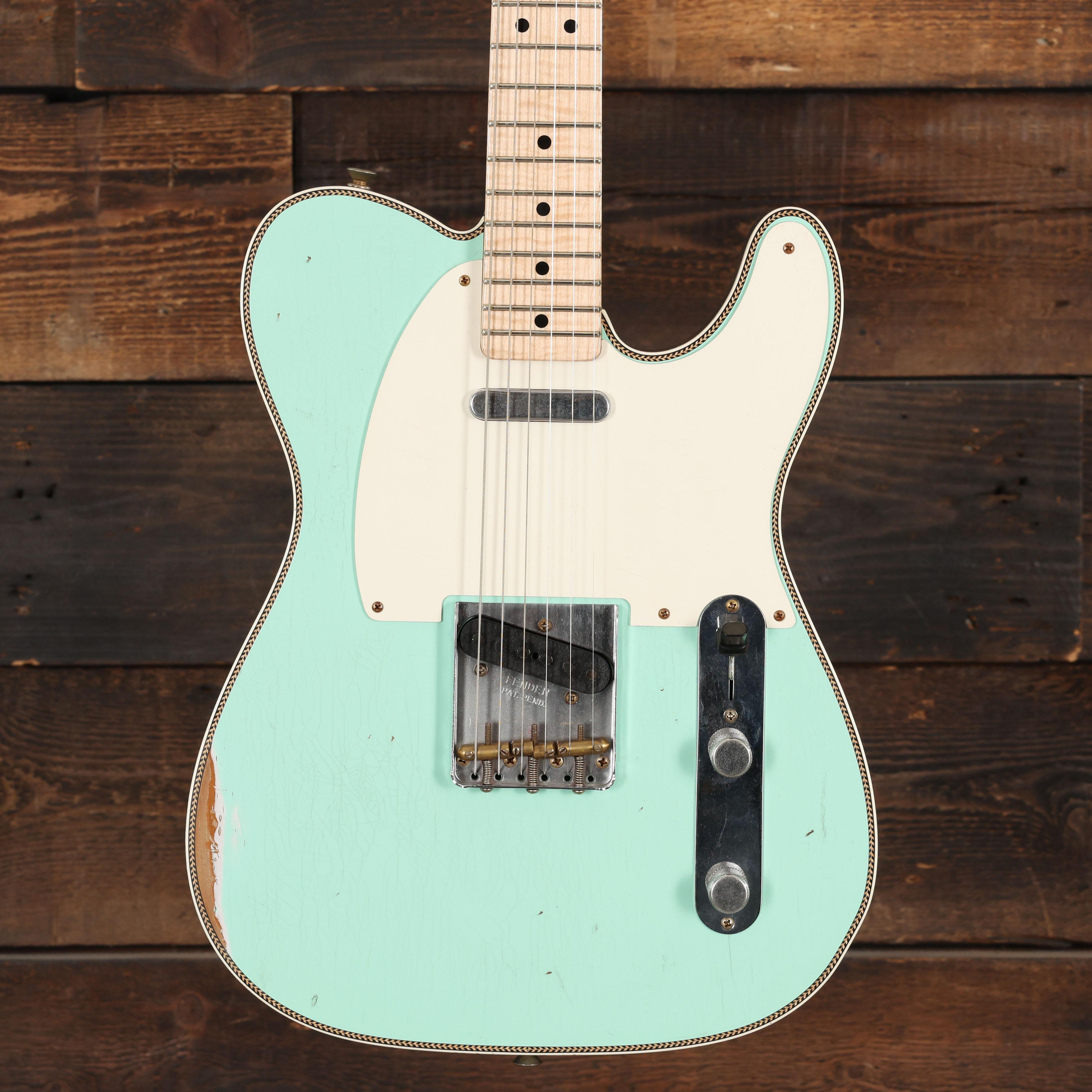 Fender Custom Shop Masterbuilt Austin MacNutt Roasted Pine Telecaster Electric Guitar in Surf & Sherwood Green - AM0159 (3).JPG