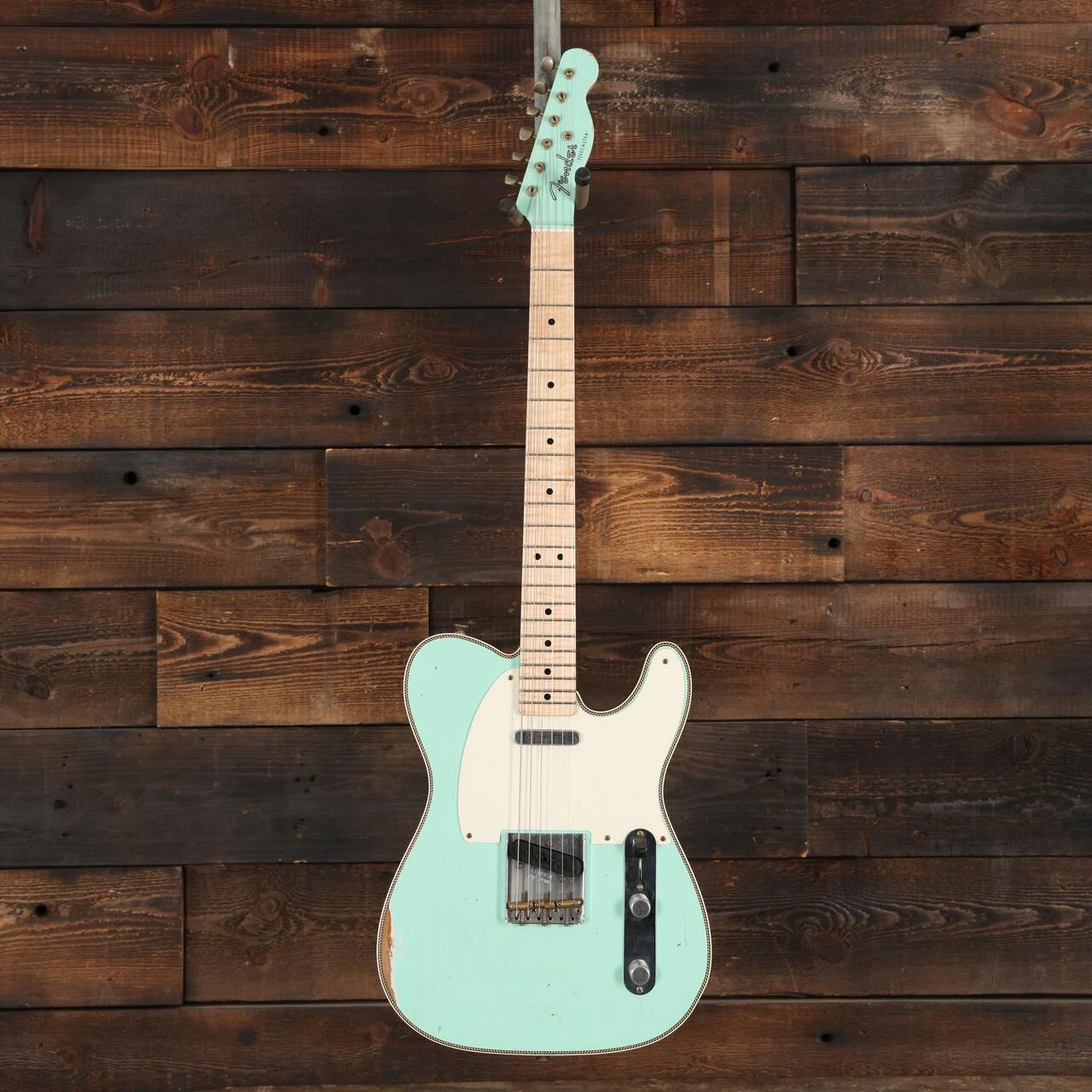 Fender Custom Shop Masterbuilt Austin MacNutt Roasted Pine Telecaster Electric Guitar in Surf & Sherwood Green - AM0159 (4).JPG