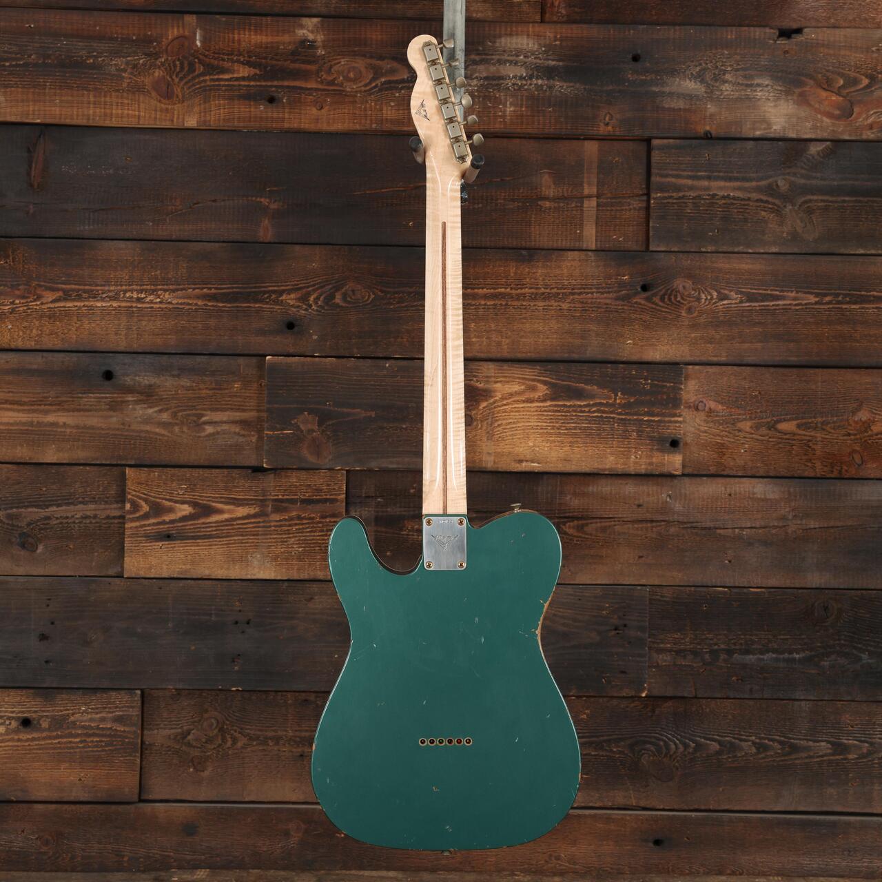 Fender Custom Shop Masterbuilt Austin MacNutt Roasted Pine Telecaster Electric Guitar in Surf & Sherwood Green - AM0159 (5).JPG