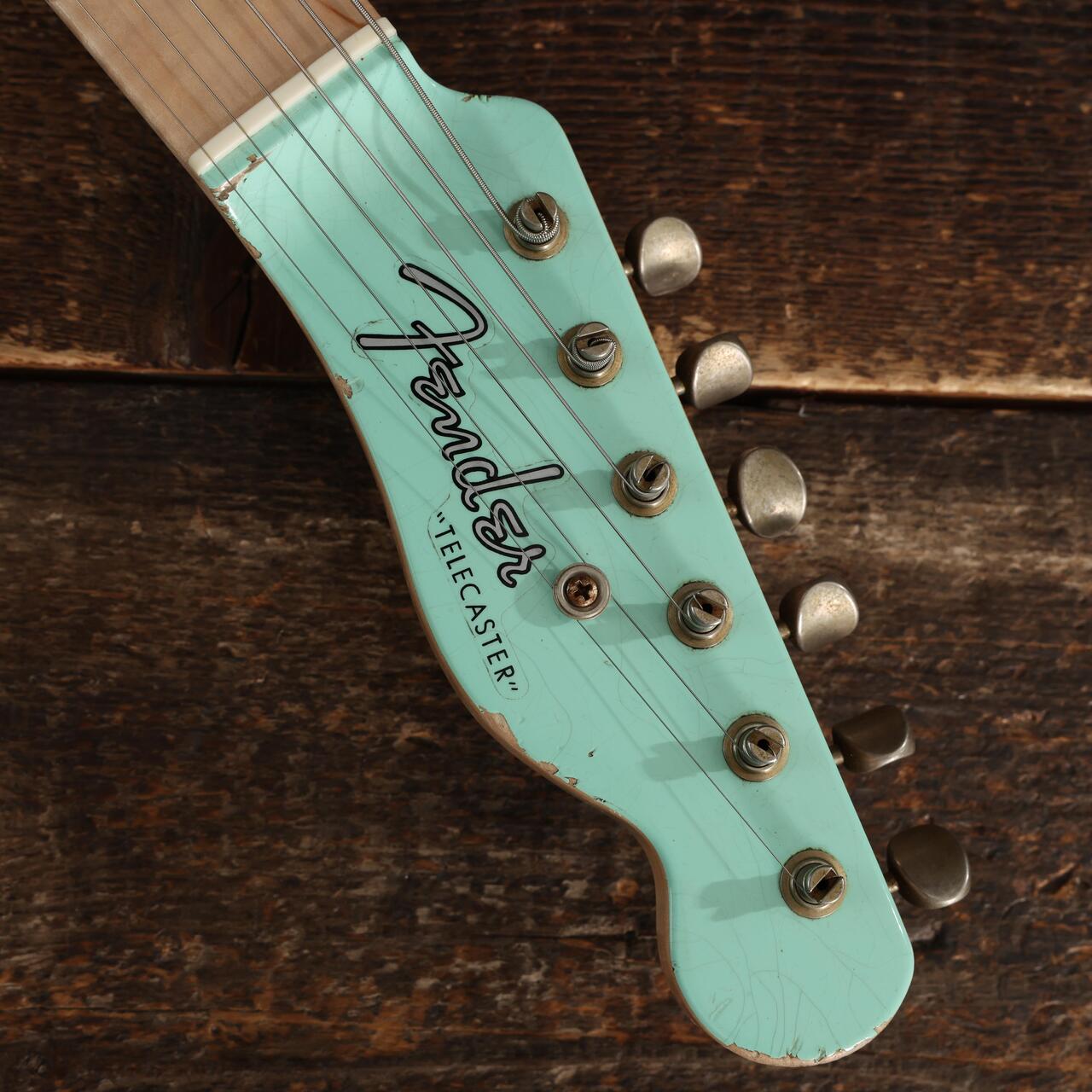 Fender Custom Shop Masterbuilt Austin MacNutt Roasted Pine Telecaster Electric Guitar in Surf & Sherwood Green - AM0159 (14).JPG