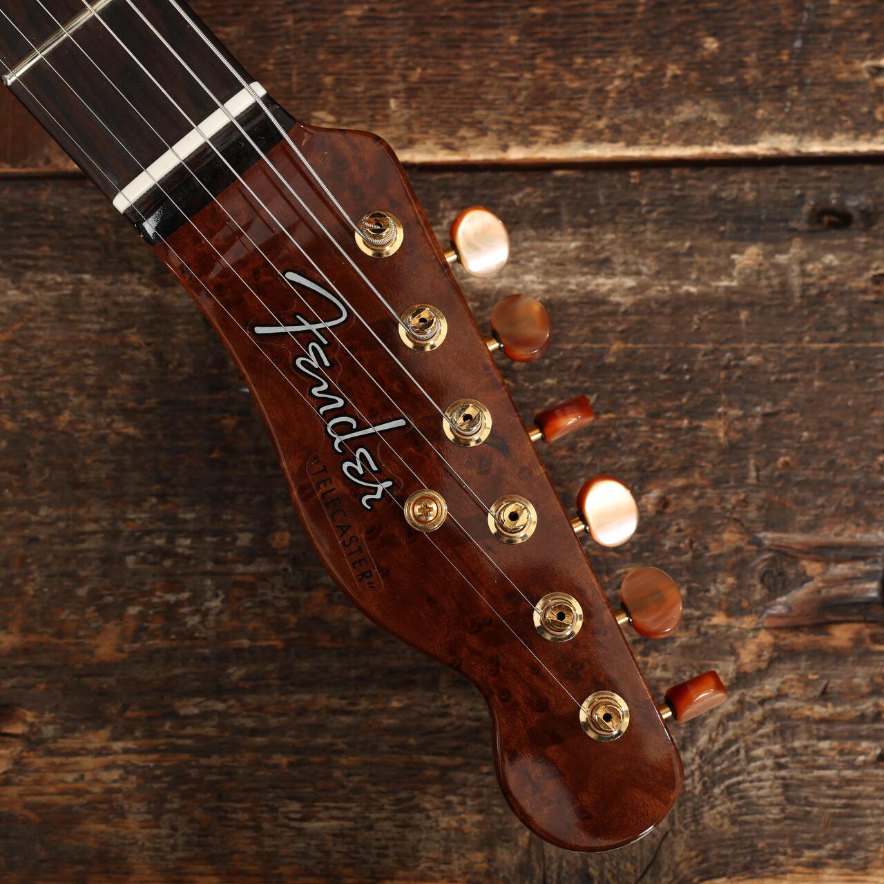 Fender Custom Shop Masterbuilt Austin MacNutt Koa Top Telecaster Thinline NOS Electric Guitar in Natural - AM0156 (15).JPG