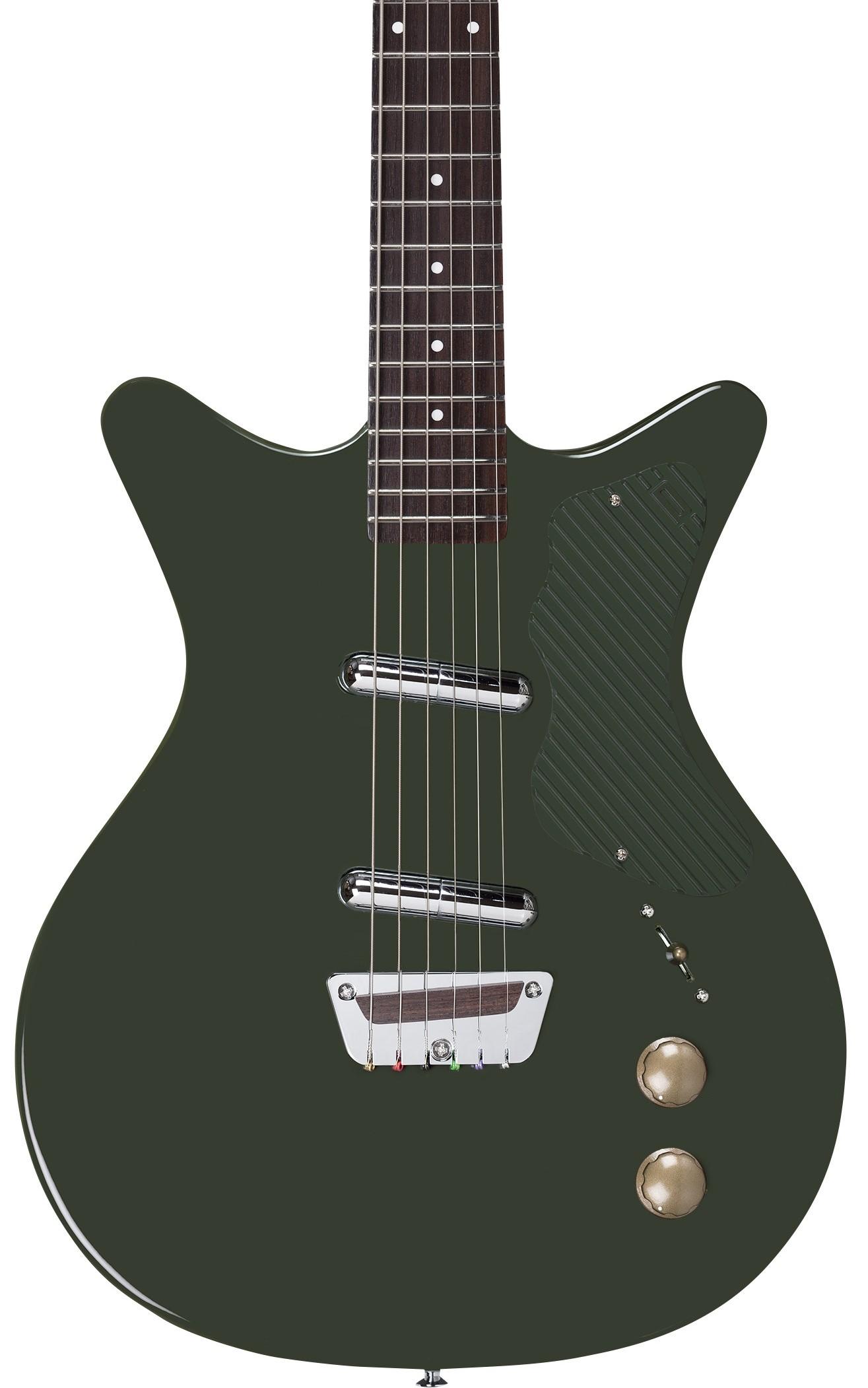 Danelectro Dan O. Cool Baritone Electric Guitar in Green - DOCBARGRN-Body.jpg