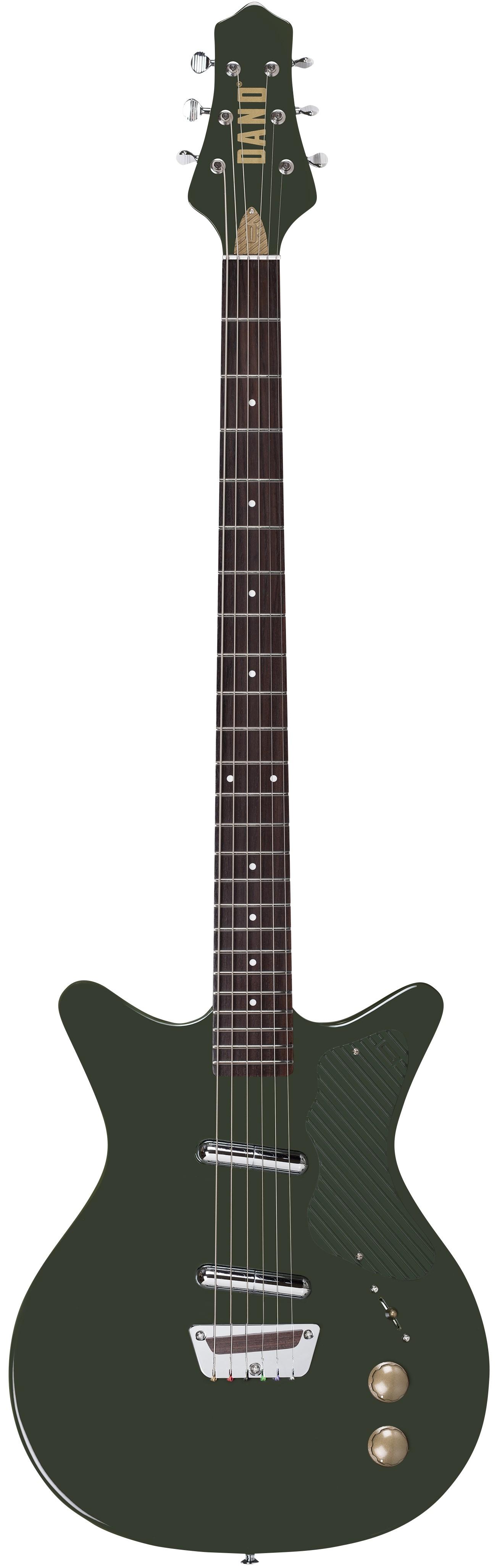 Danelectro Dan O. Cool Baritone Electric Guitar in Green - DOCBARGRN-Front.jpg