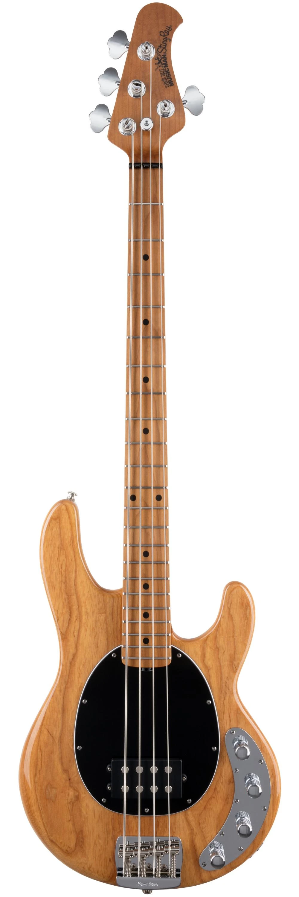 Music Man StingRay Special Bass Guitar in Classic Natural - 107-CN-10-01-MB-CR-Front.jpg