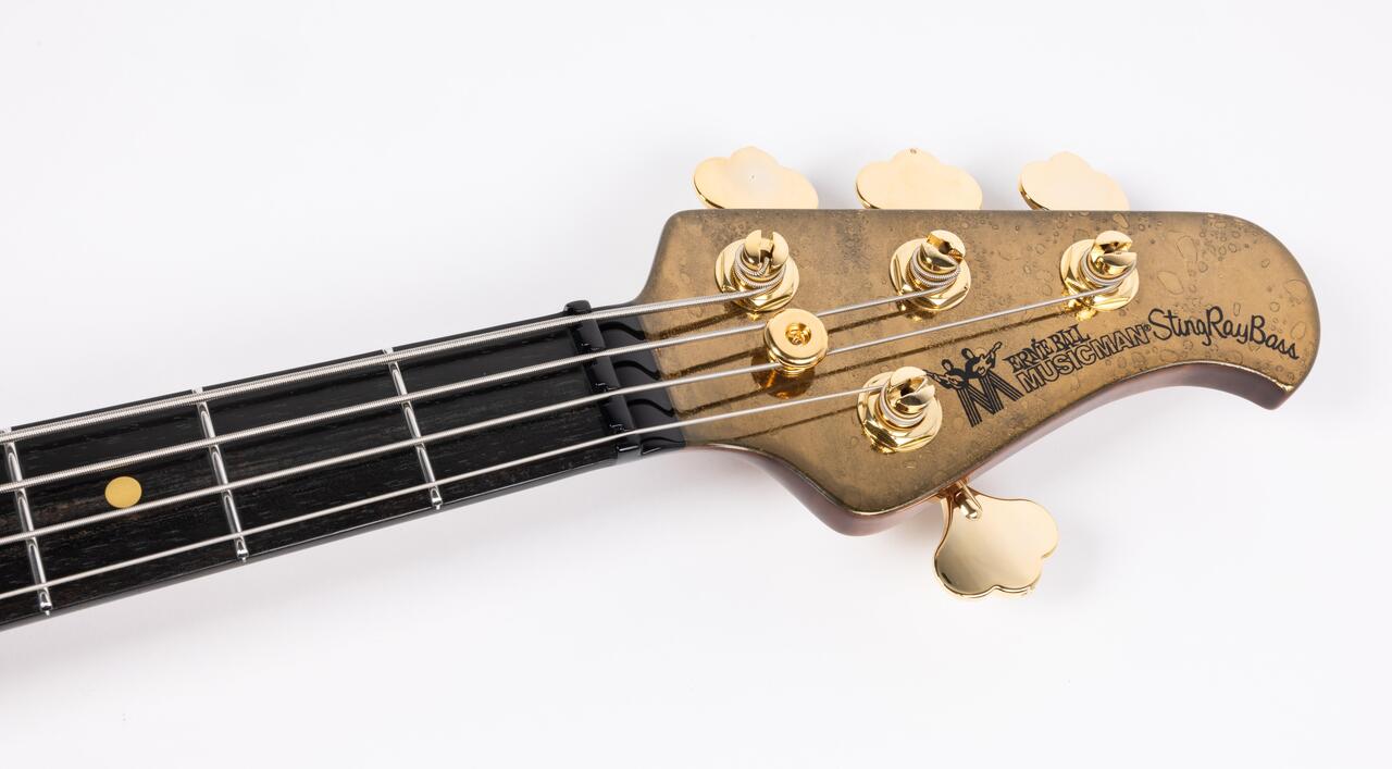 Music Man 50th Anniversary StingRay Special Bass Guitar in Molten Gold - 50THSTINGRAY-Headstock.jpg