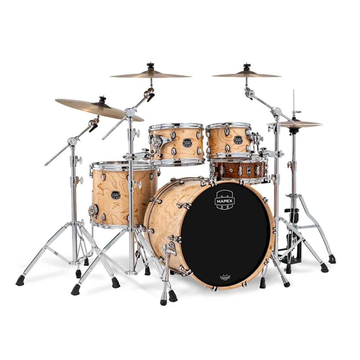Mapex Saturn VI Fast Rock 22" 4 Piece Acoustic Shell Pack in Exotic Natural Burst - SR529XUZ-XN (1).jpg