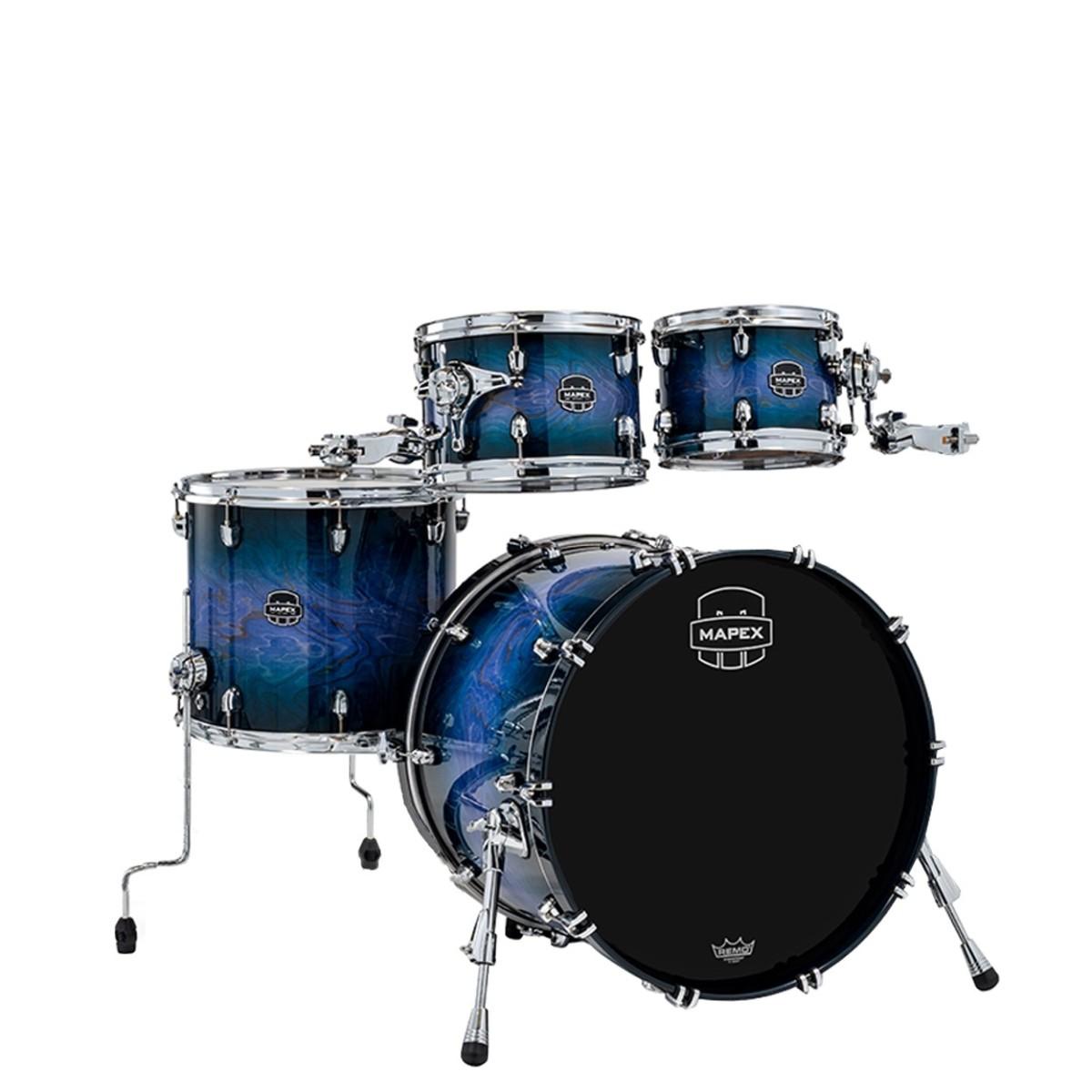 Mapex Saturn VI Fast Rock 22" 4 Piece Acoustic Shell Pack in Cobalt Burst - SR529XUZ-XQ.jpg