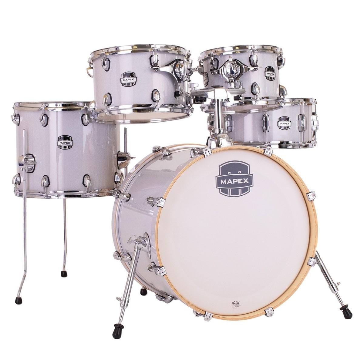 Mapex Mars Birch 20" Fusion Acoustic Drum Kit in White Diamond Sparkle - MA504SF-DT.jpg
