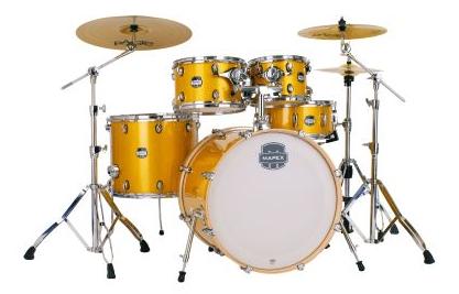 Mapex Mars Birch 22" Rock Acoustic Drum Kit in Sunflower Sparkle - MA529SF-YD.jpg
