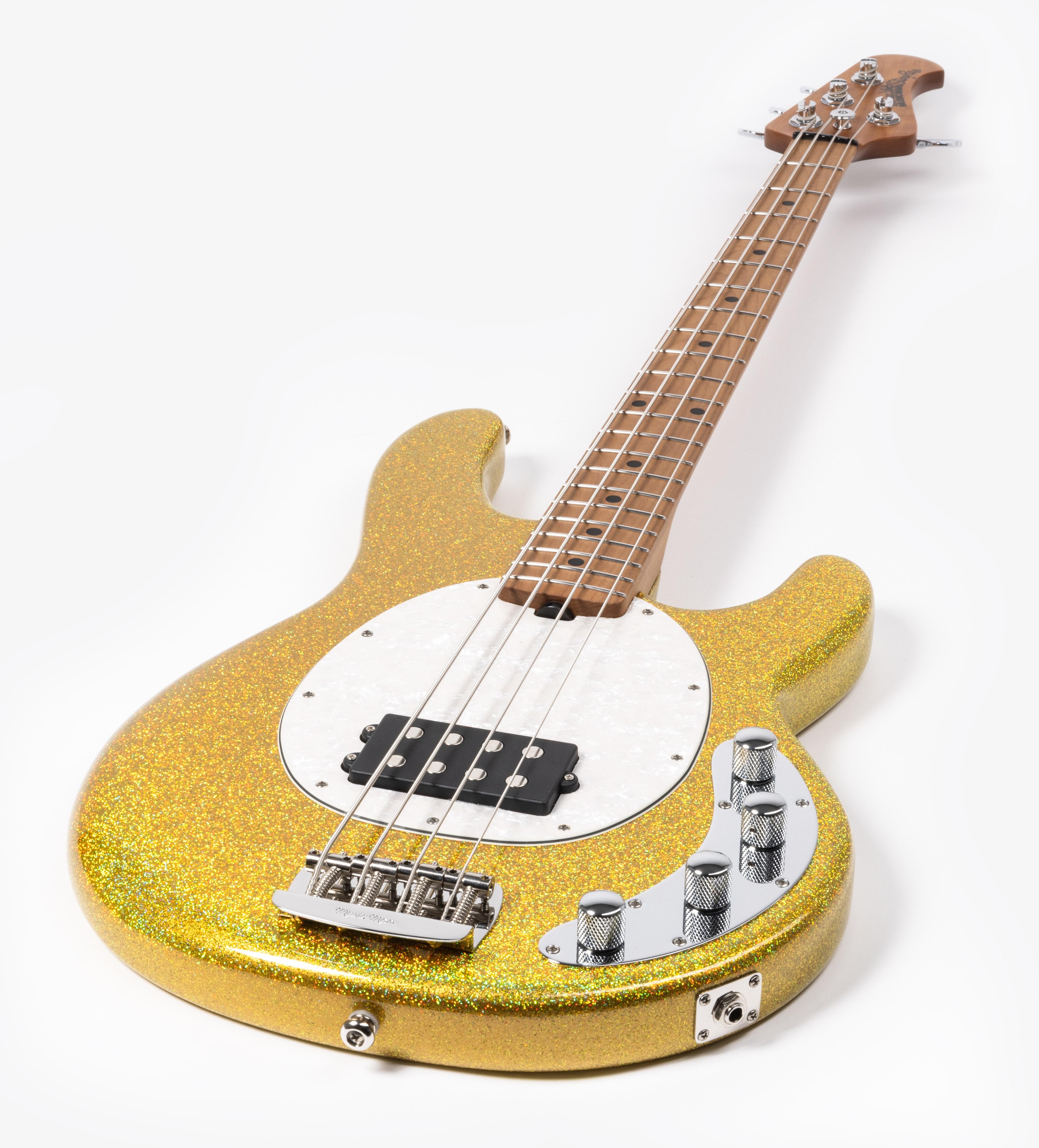 Music Man StingRay Special Bass Guitar in Yellow Brick Road - 107-YBR-10-09-MB-Angle.jpg