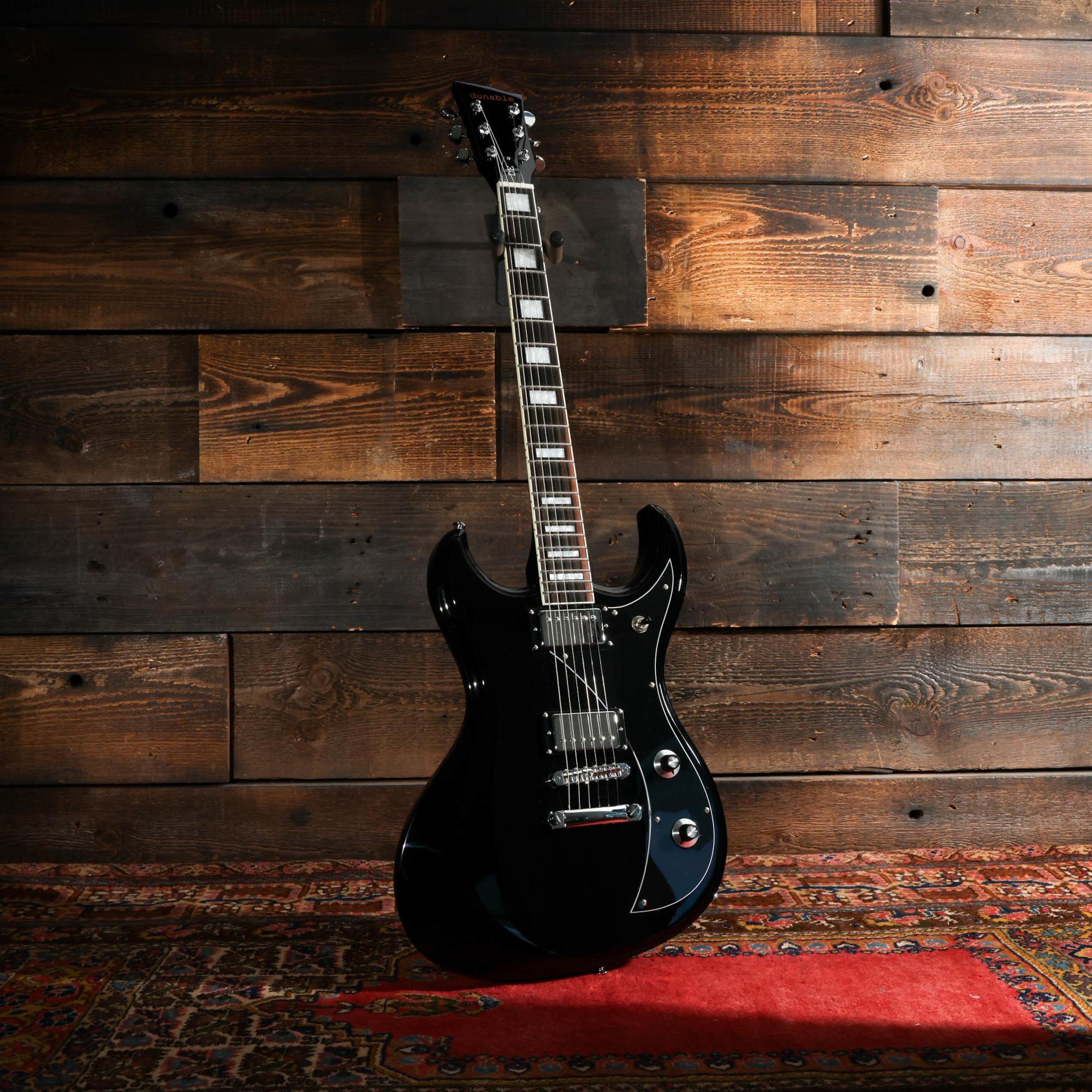 Dunable Gnarwhal DE Electric Guitar in Gloss Black - GN-BG-Beauty-Studio.jpg
