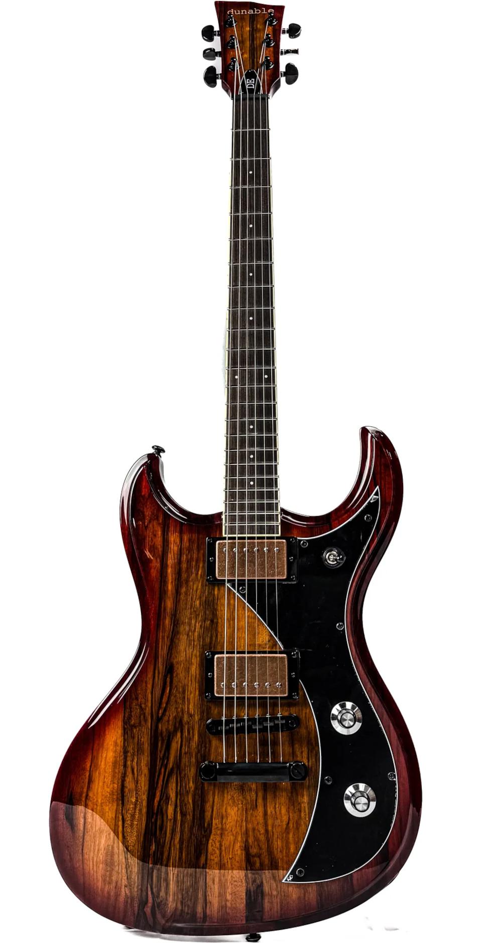 Dunable Gnarwhal DE Black Limba Electric Guitar in Tobacco Burst - GN-TB-Front.jpg