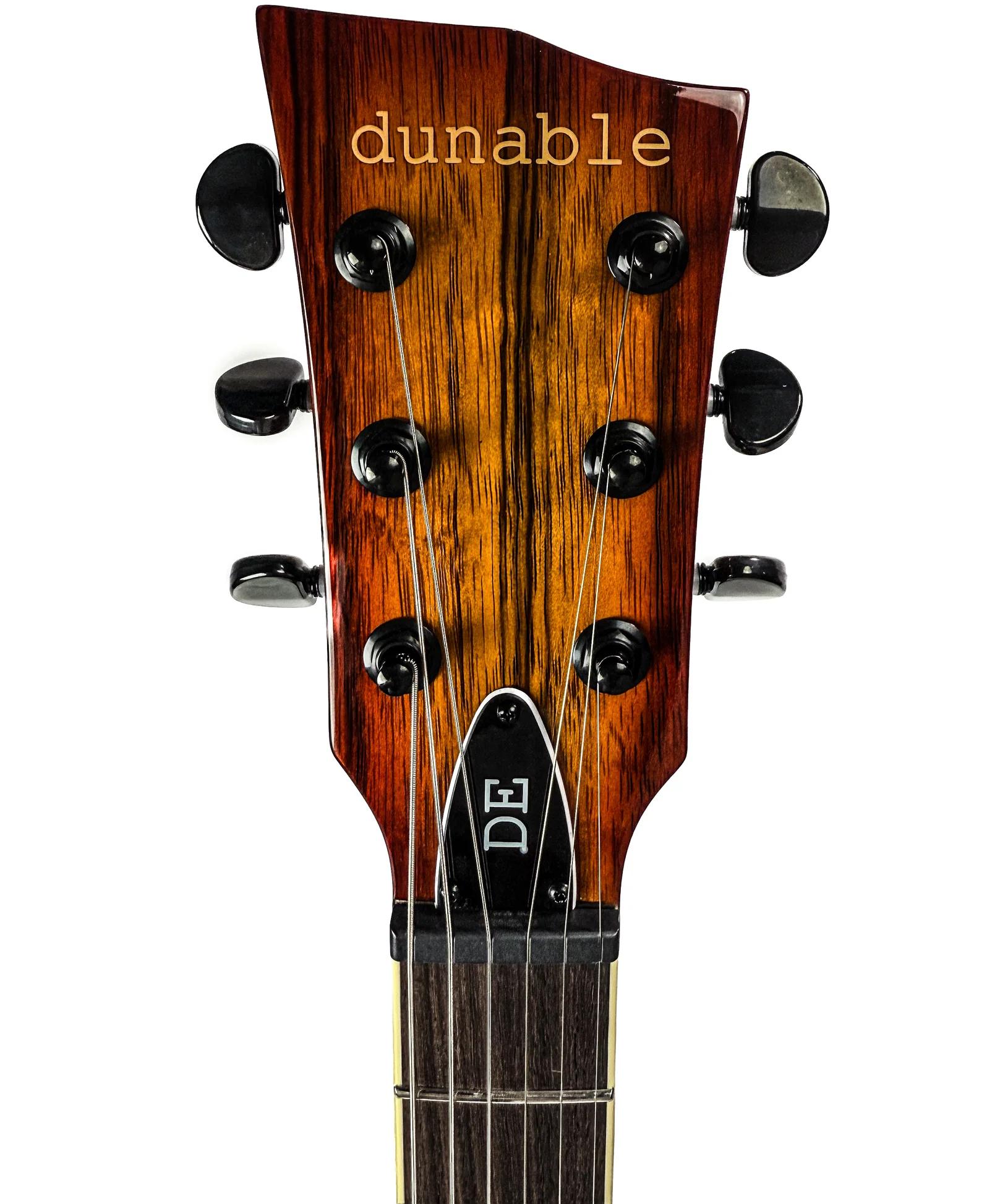 Dunable Gnarwhal DE Black Limba Electric Guitar in Tobacco Burst - GN-TB-Headstock.jpg