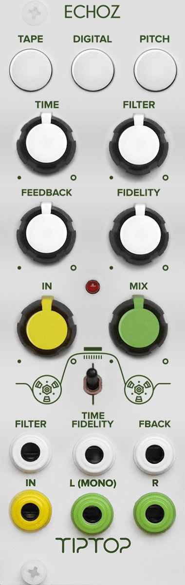 TipTop Audio - ECHOZ Time Delay Effect Collection (White) - Eurorack Module - 366711-Tiptop_Audio_ECHOZ.jpg