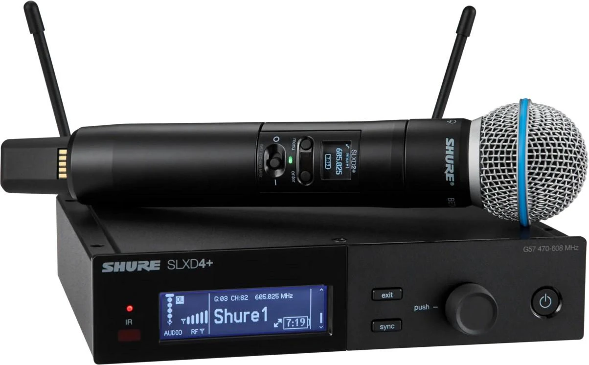 Shure SLXD24+ Handheld System With Beta58A Microphone - SLXD24PUK-B58-K55 (1).jpg