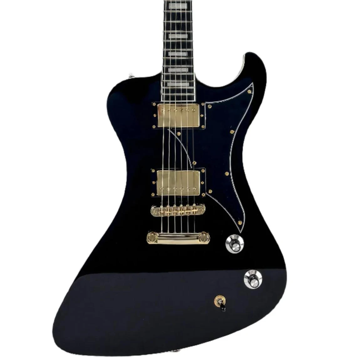 Dunable R2 V2 DE Electric Guitar in Gloss Black - R2-GB-Body.jpg