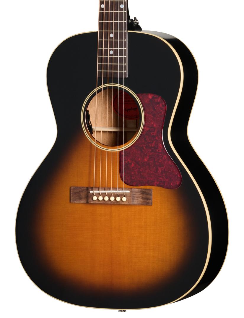 Epiphone Inspired by Gibson L-00 Standard Electro Acoustic Guitar in Vintage Sunburst - EIALSVSNH1_3_cropped.jpg