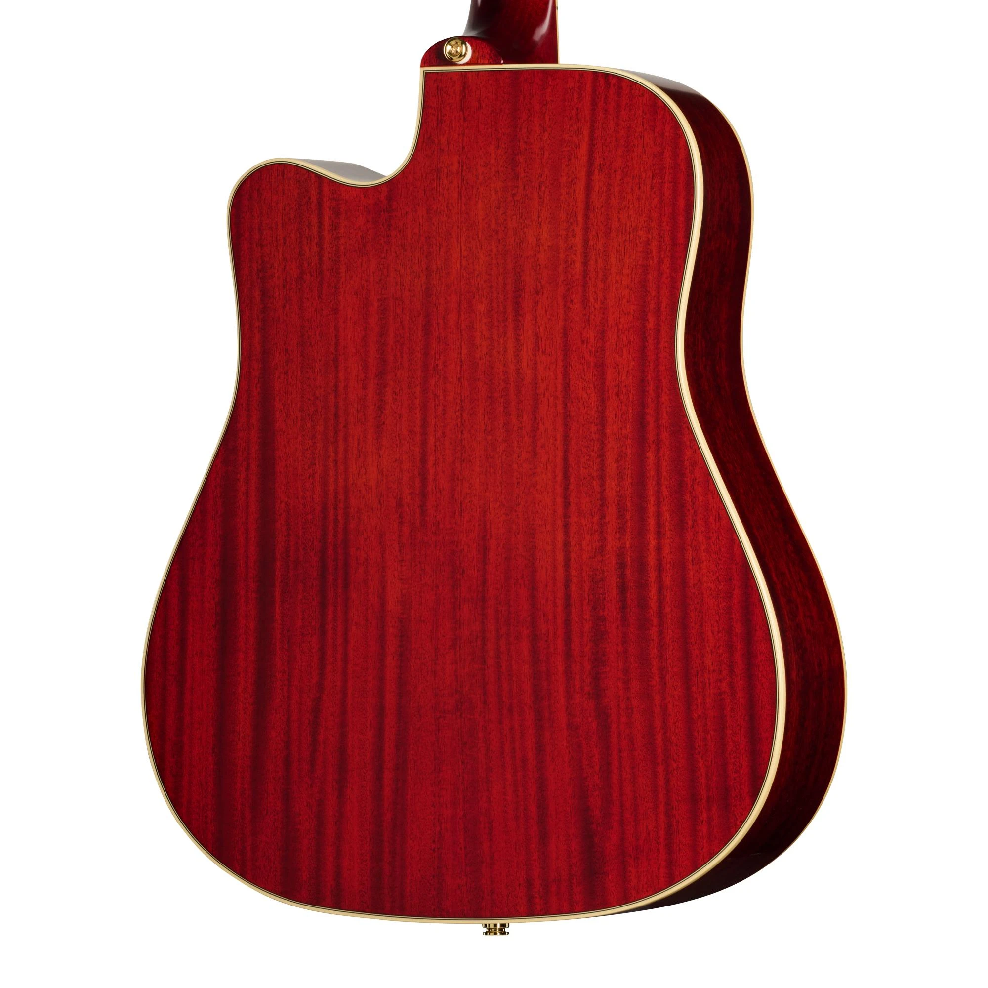 Epiphone Inspired by Gibson Hummingbird Standard EC Electro Acoustic Guitar in Cherry Sunburst - EIAHBCCSGH1_2_BackBody.jpg