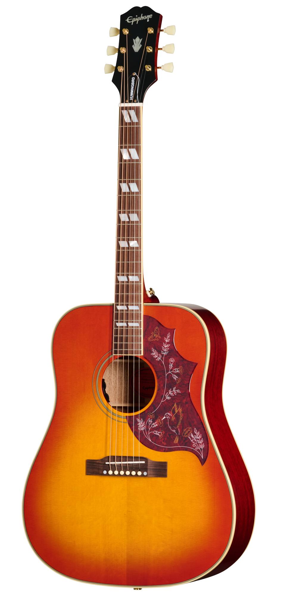 Epiphone Inspired by Gibson Hummingbird Standard Electro Acoustic Guitar in Cherry Sunburst - EIAHBSCSGH1_3_Front.jpg