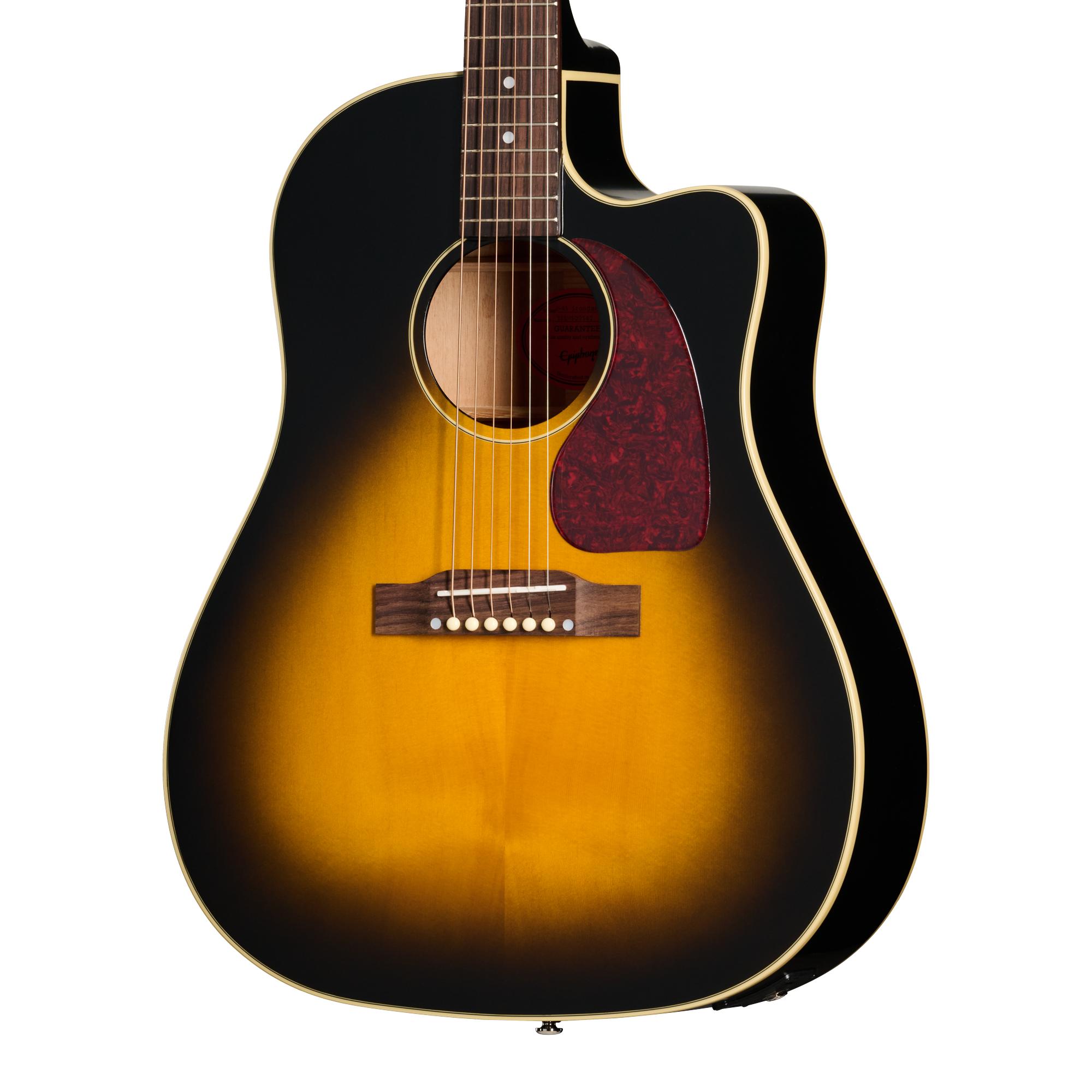 Epiphone Inspired by Gibson J-45 Standard EC Electro Acoustic Guitar in Vintage Sunburst - EIAJ4CVSNH1_1_Body.jpg