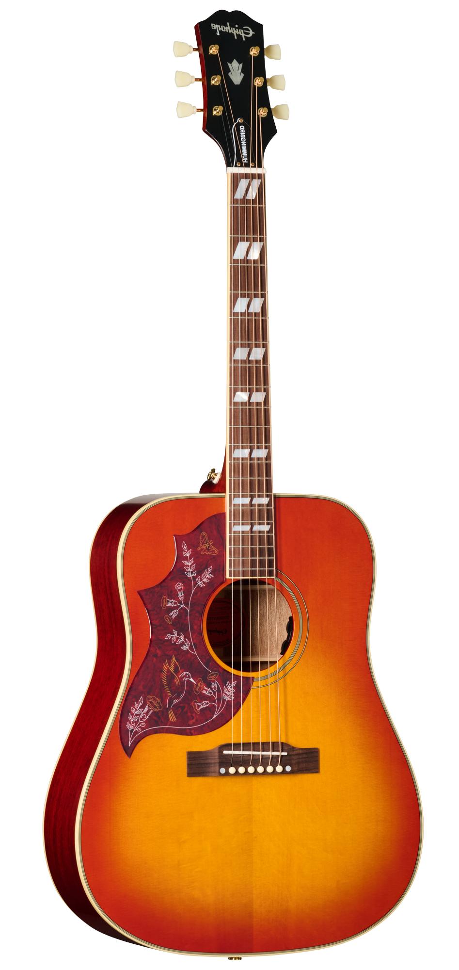 Epiphone Inspired by Gibson Hummingbird Standard Left Handed Electro Acoustic Guitar in Cherry Sunburst - EIAHBSCSGH1L_3_Front.jpg