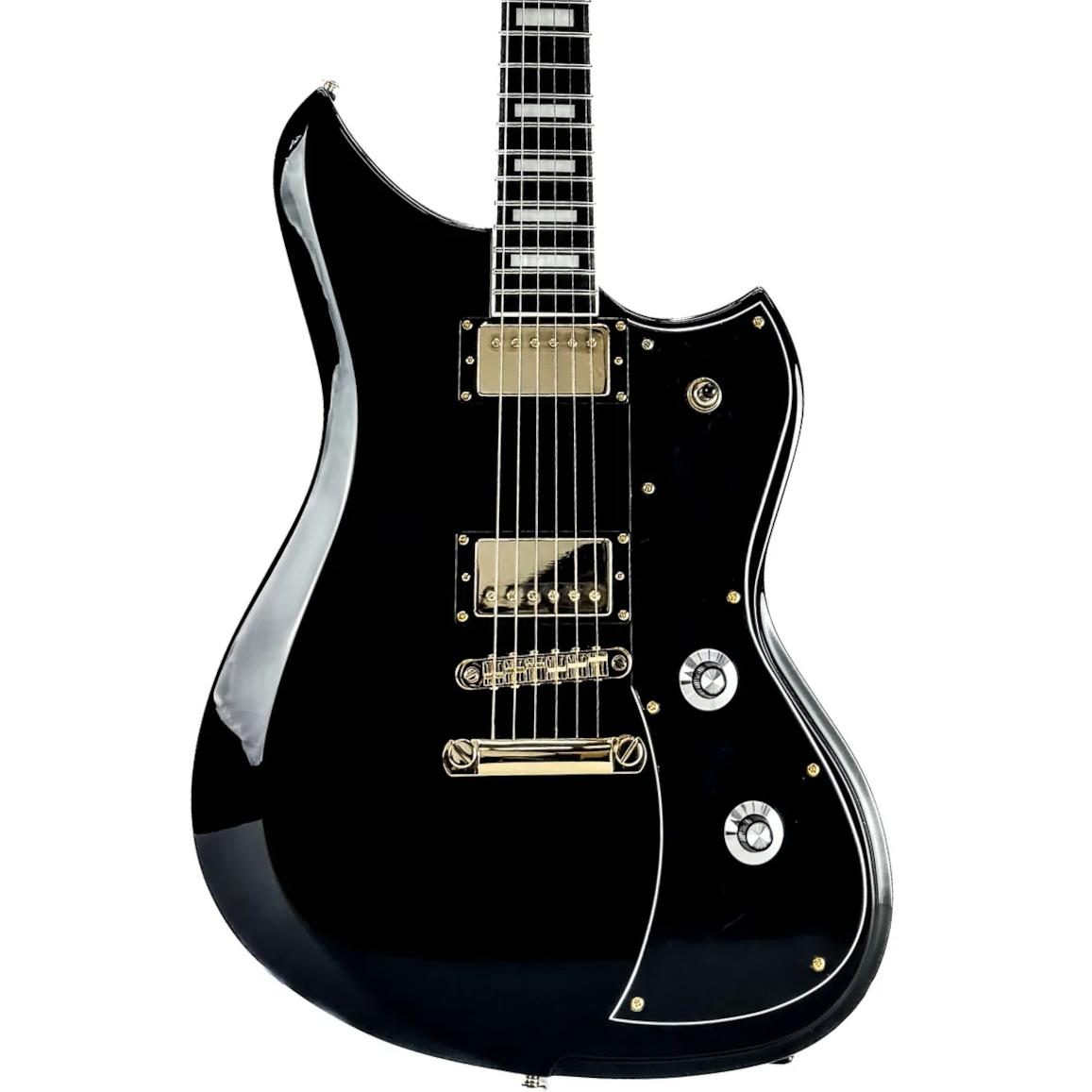 Dunable Yeti DE Electric Guitar in Gloss Black - YE-GB-Body.jpg