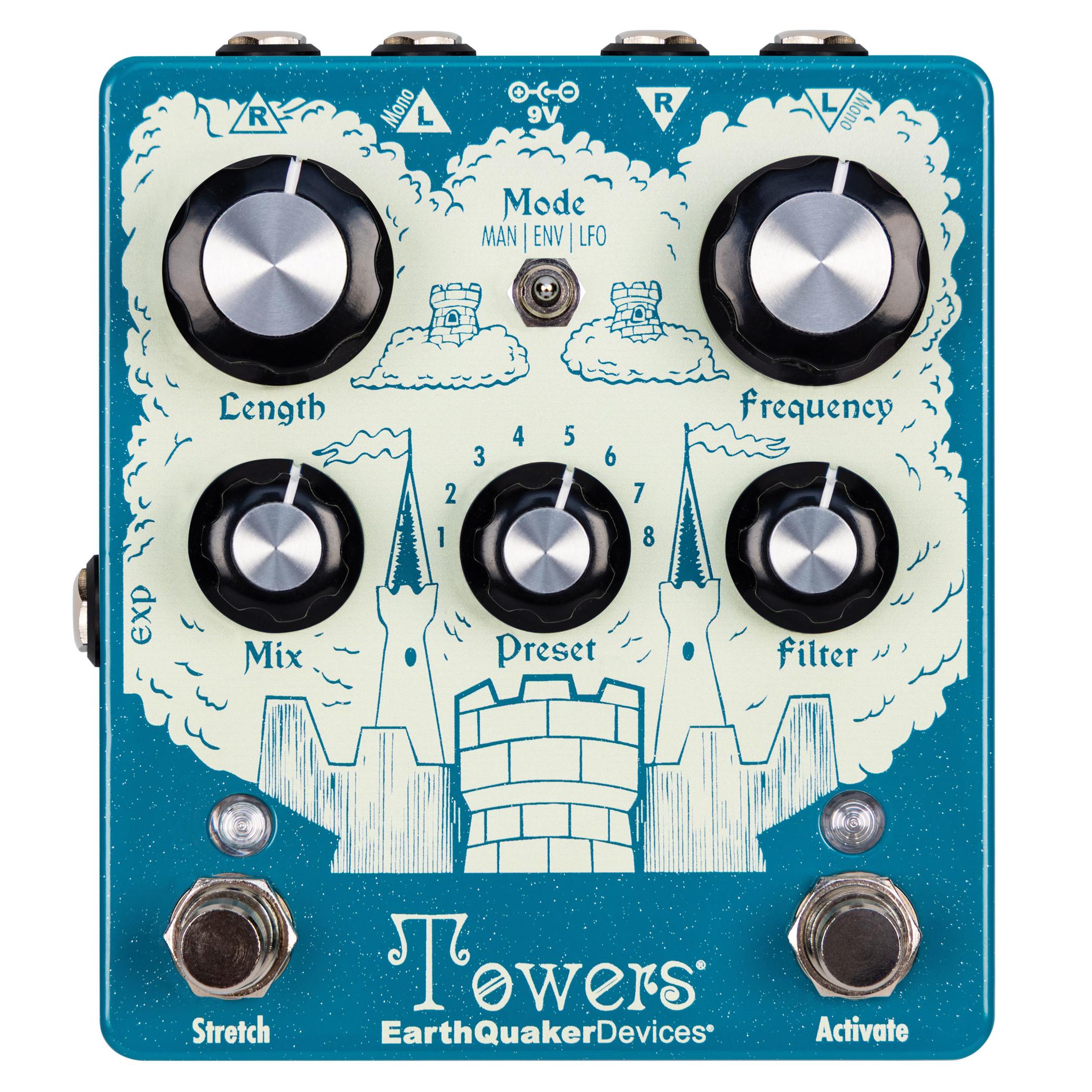 EarthQuaker Devices Towers Stereo Soundscape Generator Reverb