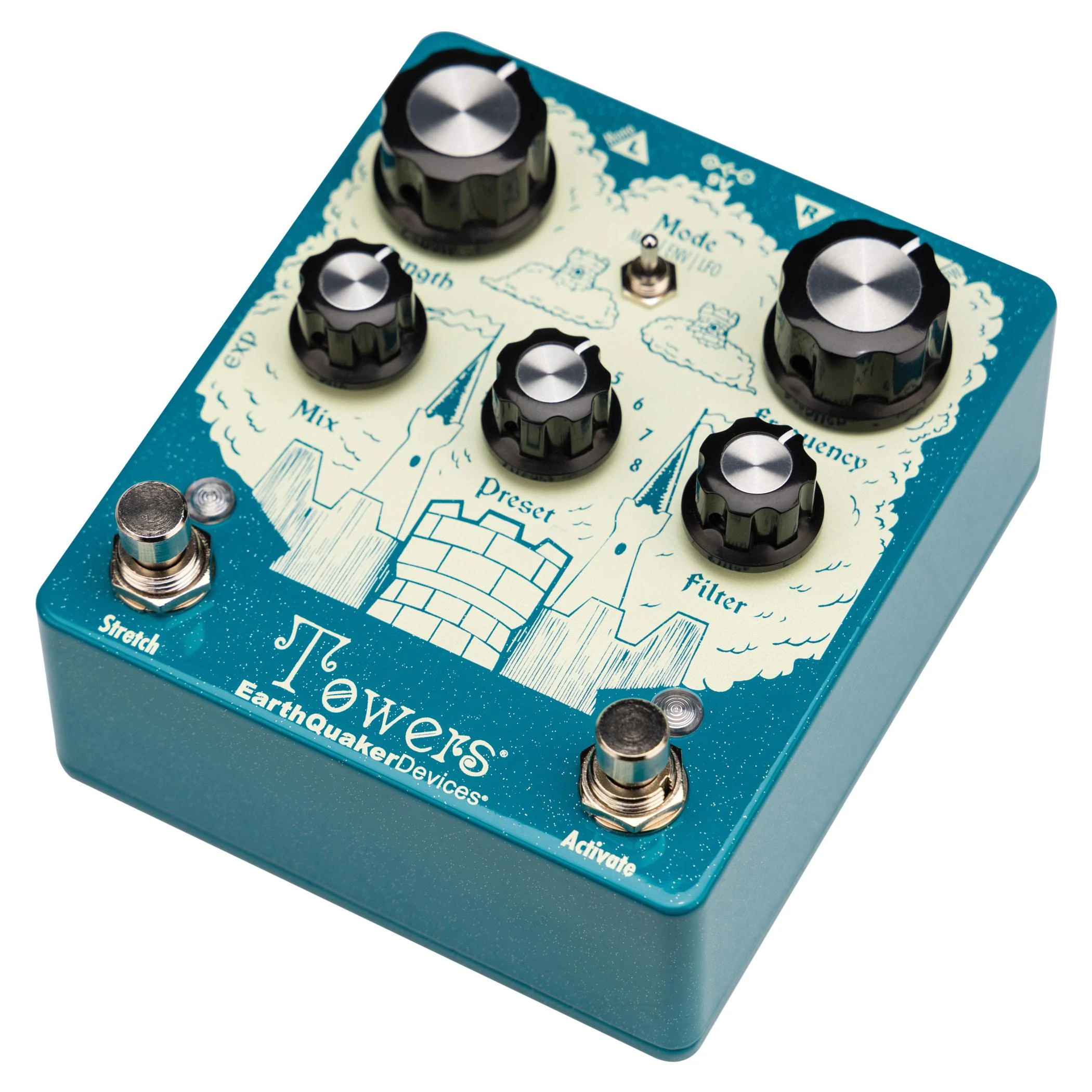 EarthQuaker Devices Towers Stereo Soundscape Generator Reverb Pedal - EQD-TOWR-Right-Angle.jpg