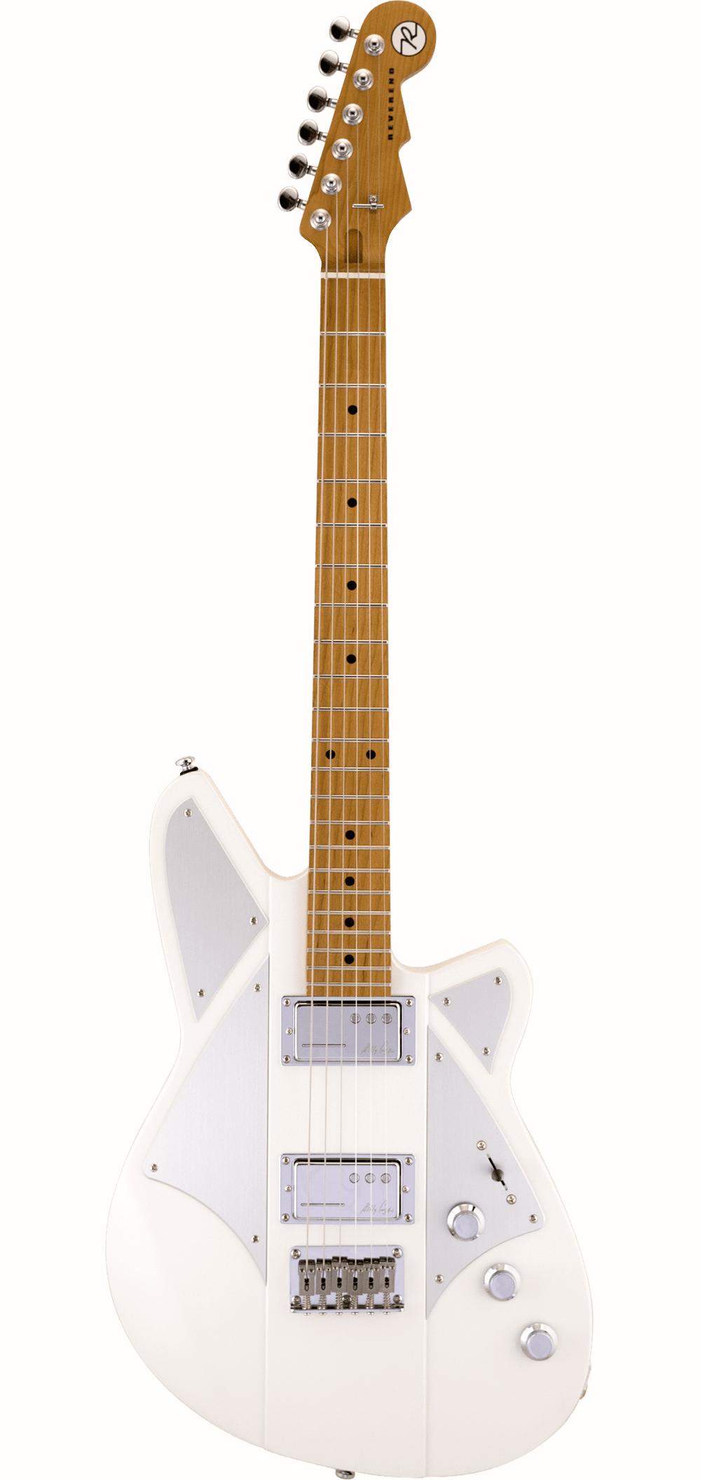 Reverend Billy Corgan Signature BC1 Electric Guitar in Satin Pearl White - BC1-PW-Front.jpg