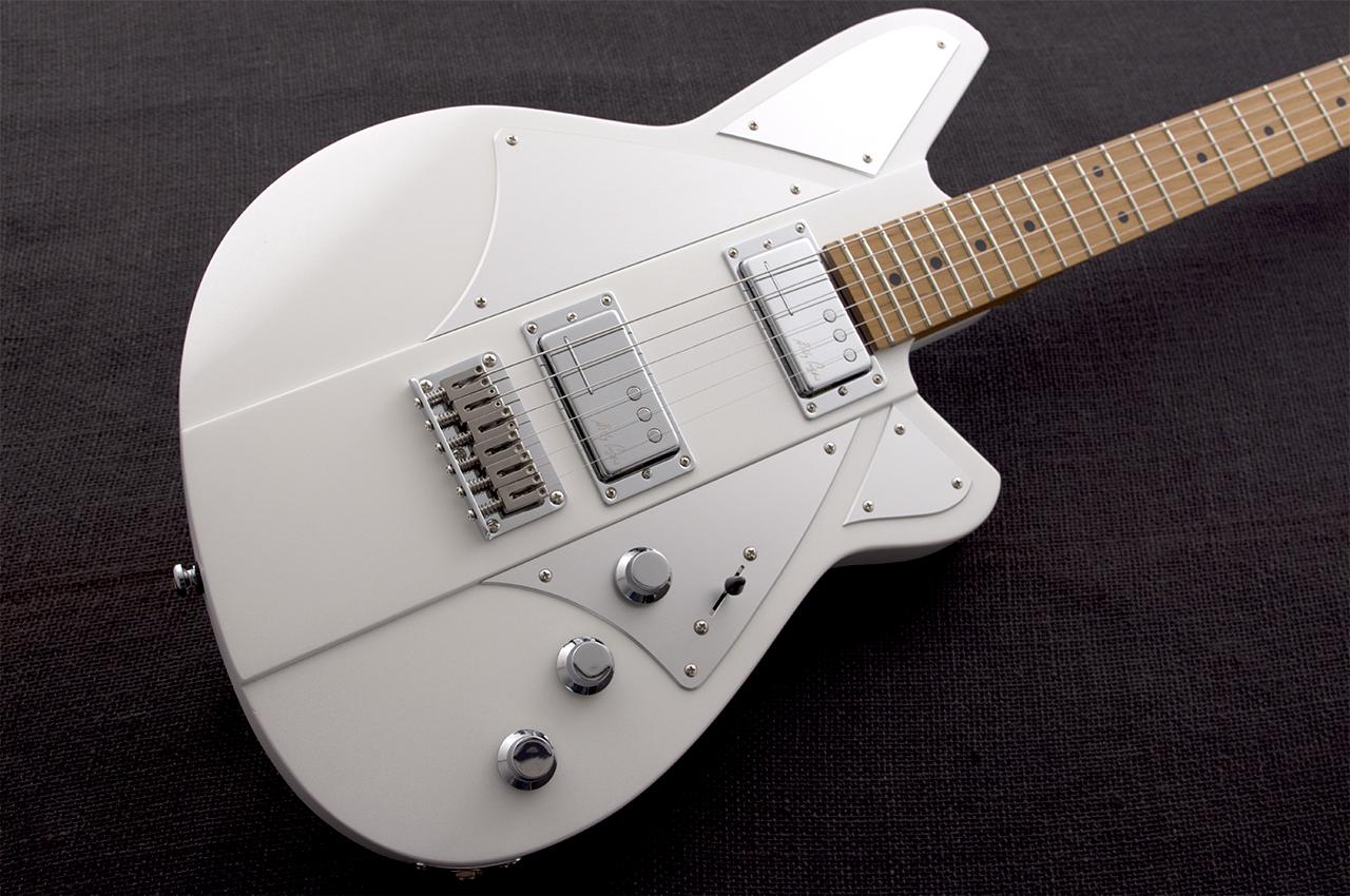 Reverend Billy Corgan Signature BC1 Electric Guitar in Satin Pearl White - BC1-PW-Angle.jpg