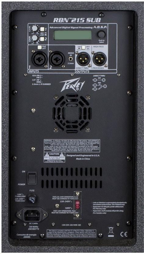 B Stock : Peavey RBN 215 Active Subwoofer - 002 - PVRBN215SUB_5.jpg