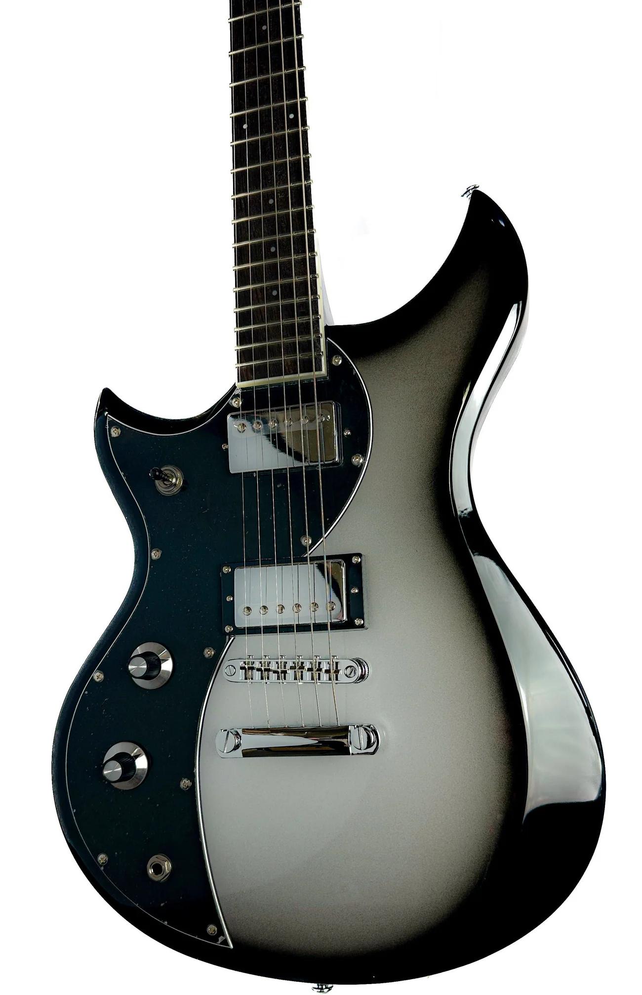 Dunable Cyclops DE V2 Left Handed Electric Guitar in Silverburst - CY-SI-L-Angle.jpg
