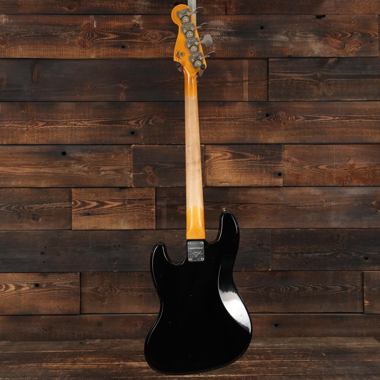 Fender Custom Shop Jazz Bass Journeyman Relic in Aged Black - CZ586116 (5).JPG