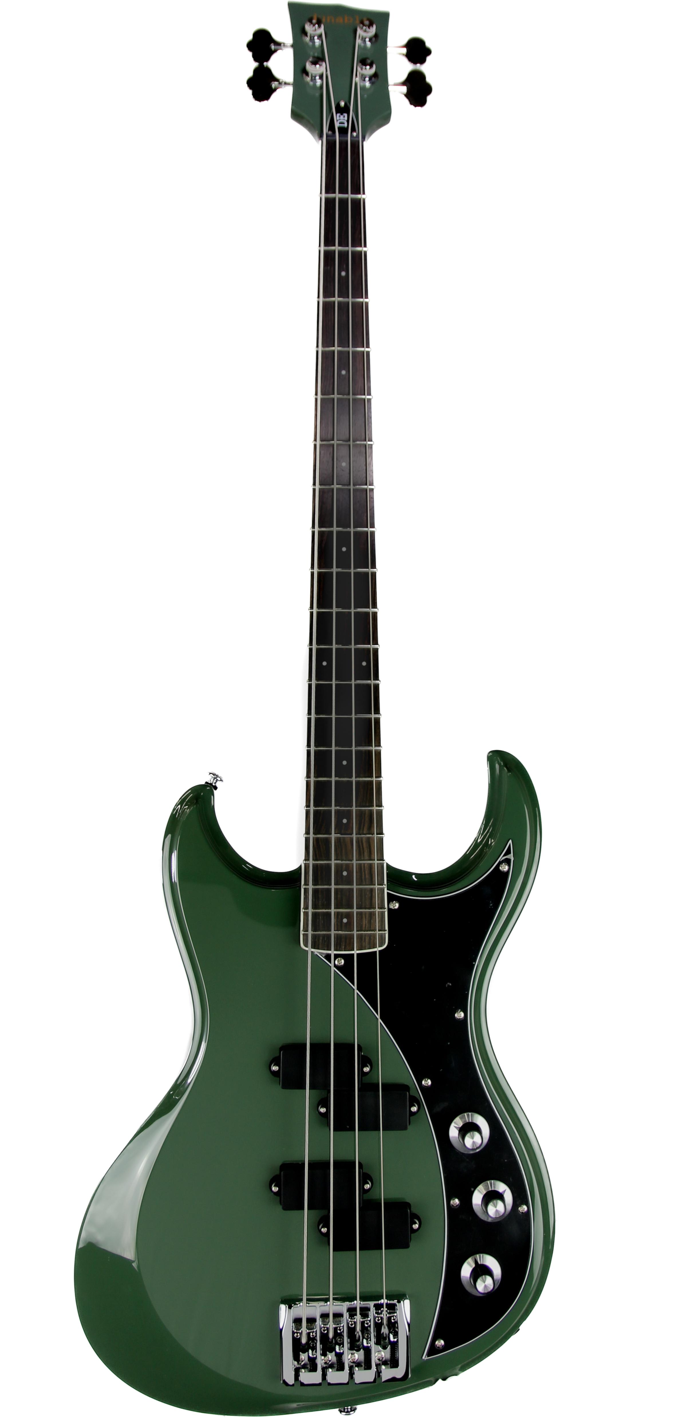 Dunable Gnarwhal DE Bass Guitar in Olive Green - GN-B-OG-Front.jpg